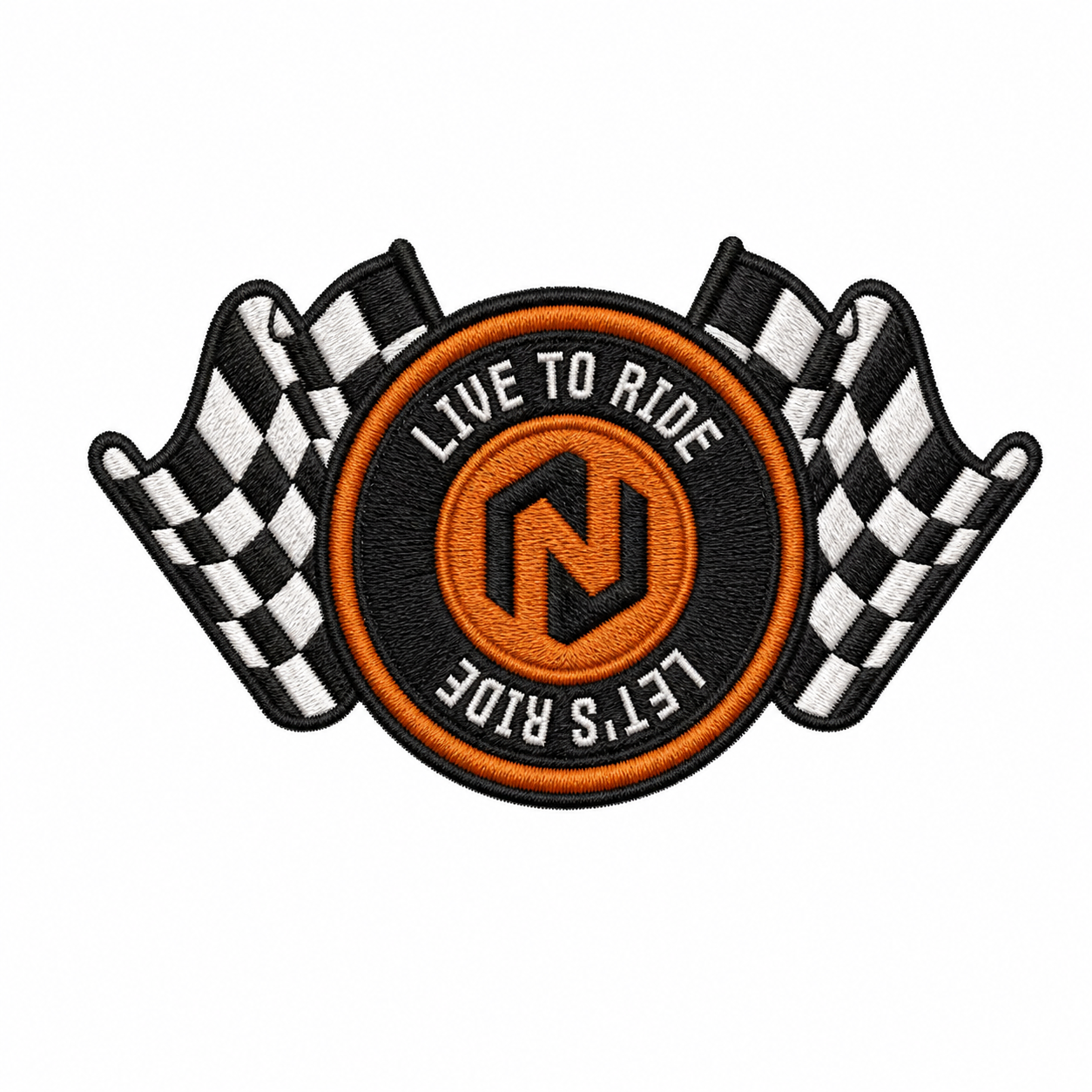 NICECNC "Live to Ride" Embroidered Patch Set