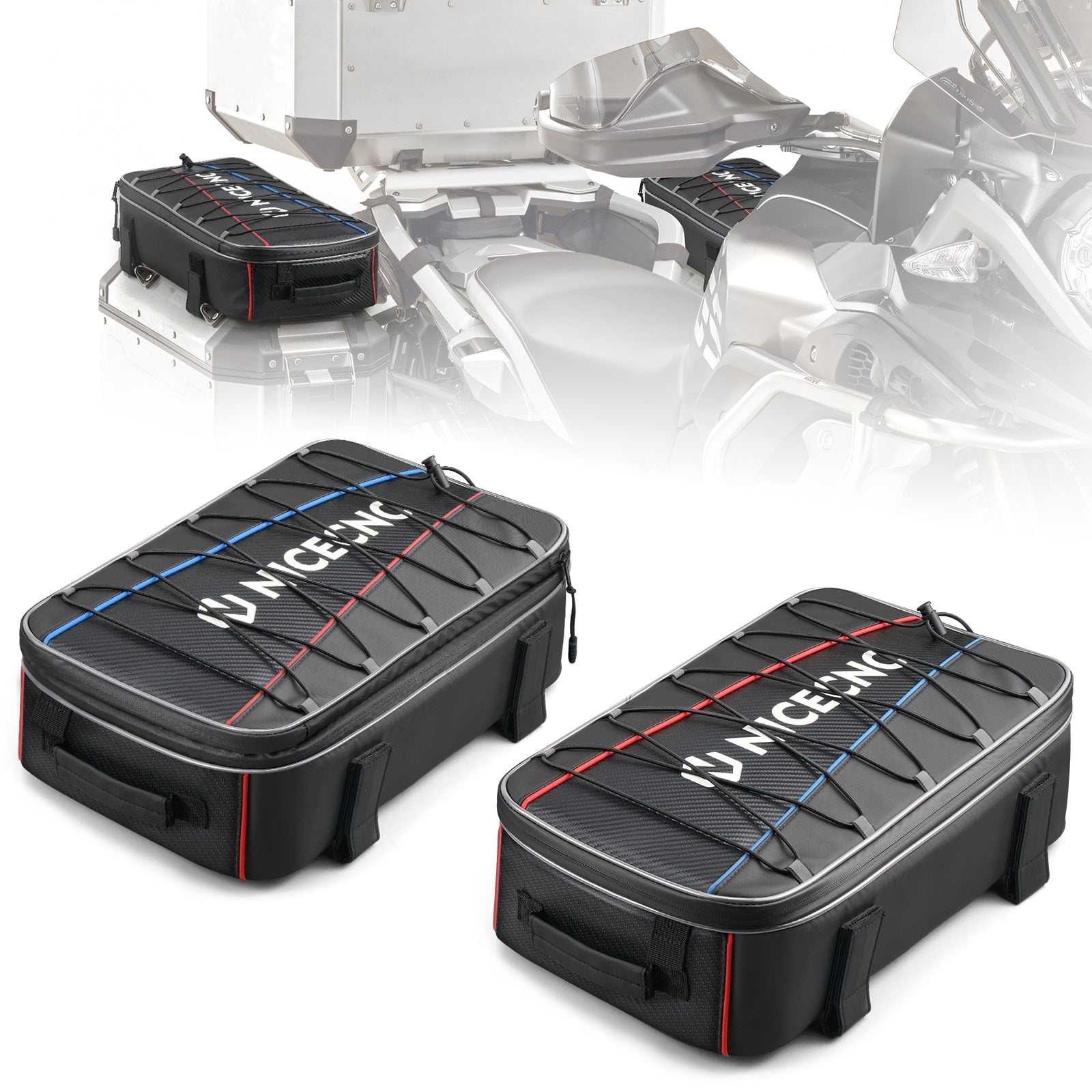 Motorcycle Top Case Bag 20L | One Expandable+One Insulation Bag For BMW R1250GS Adv R1200 GS