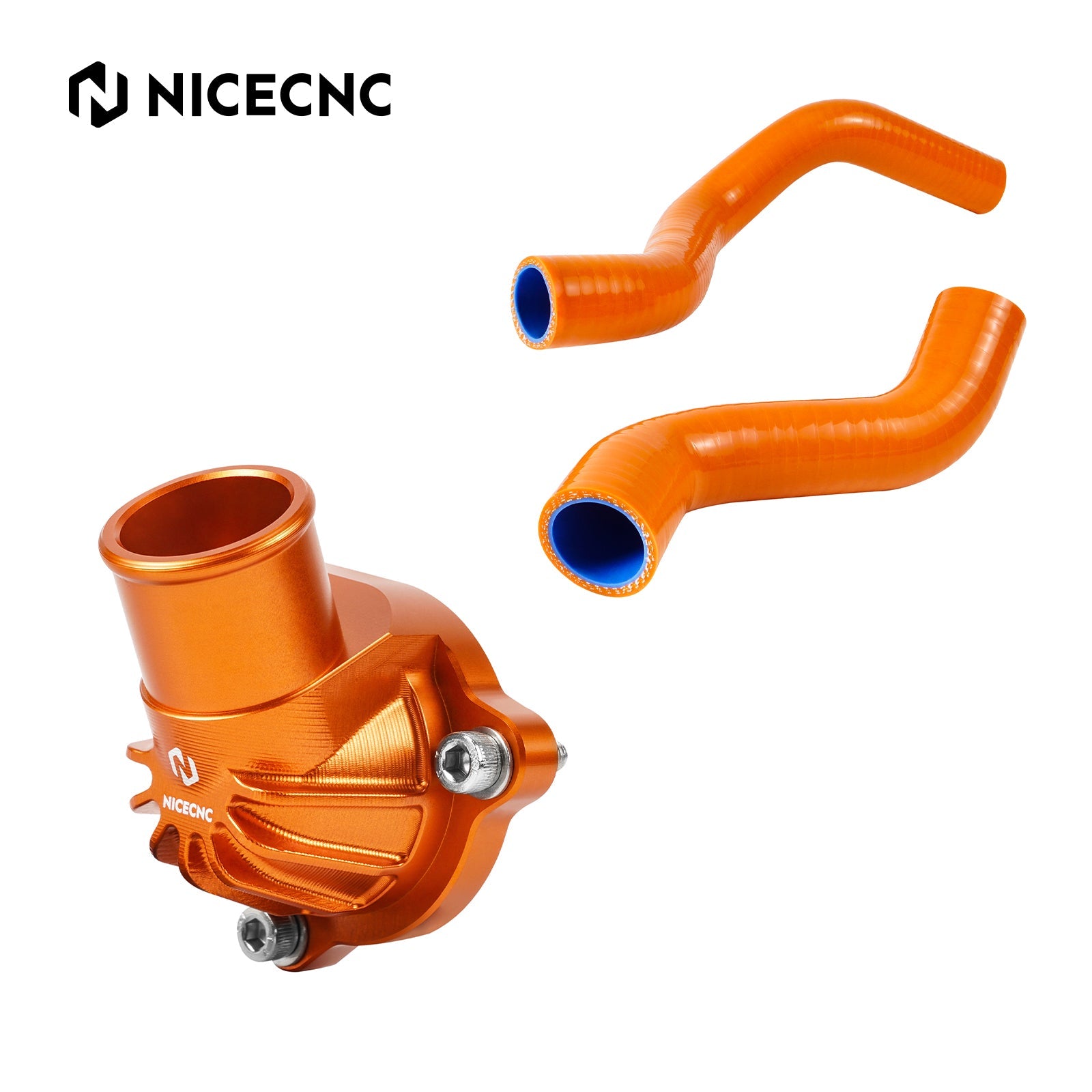 Thermostat Housing Cover + Silicone Radiator Hose Kit For Husqvarna Norden 901 22-25