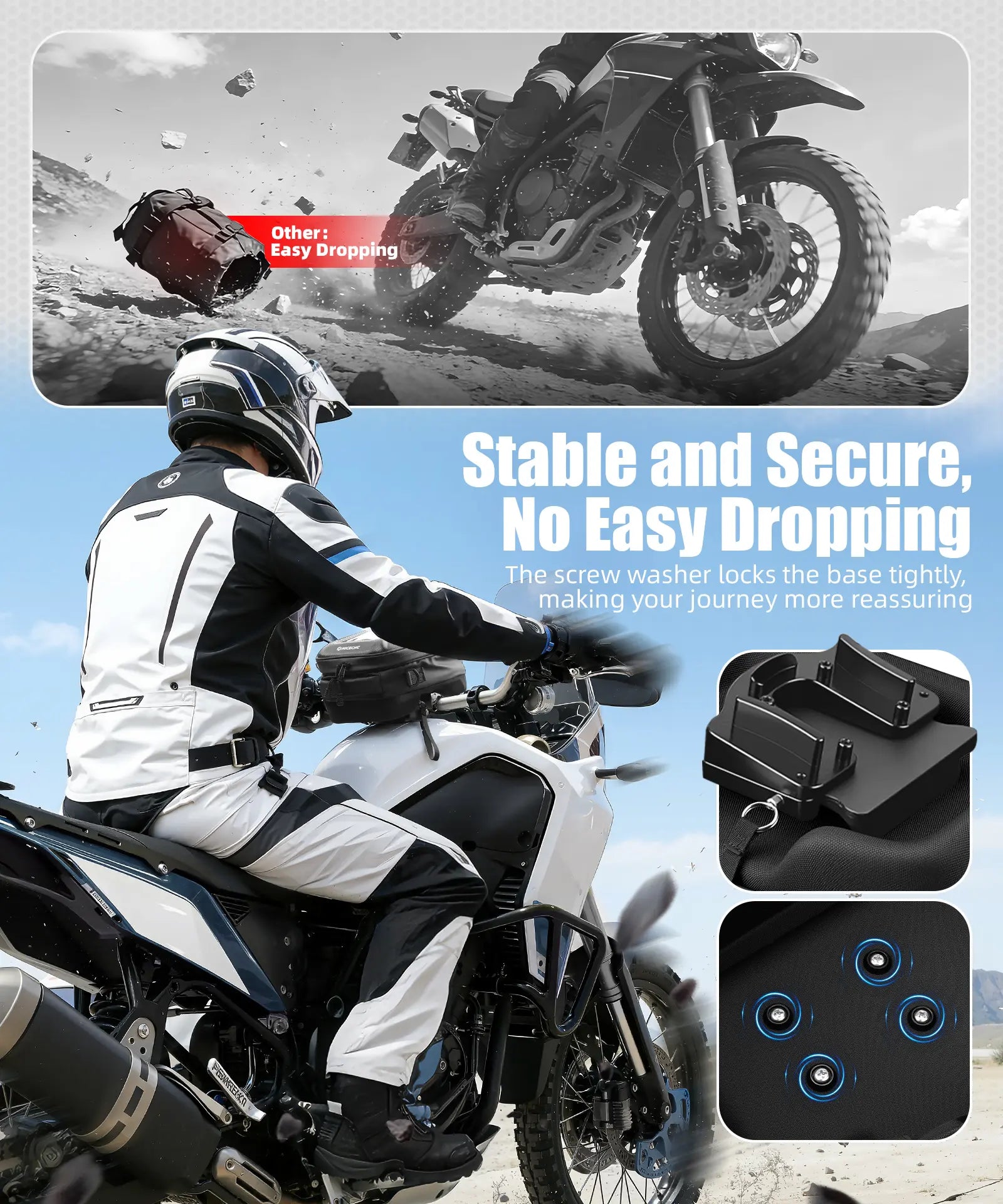 6L Quick-Release Tank Bag For Yamaha Tenere 700 2019-2024