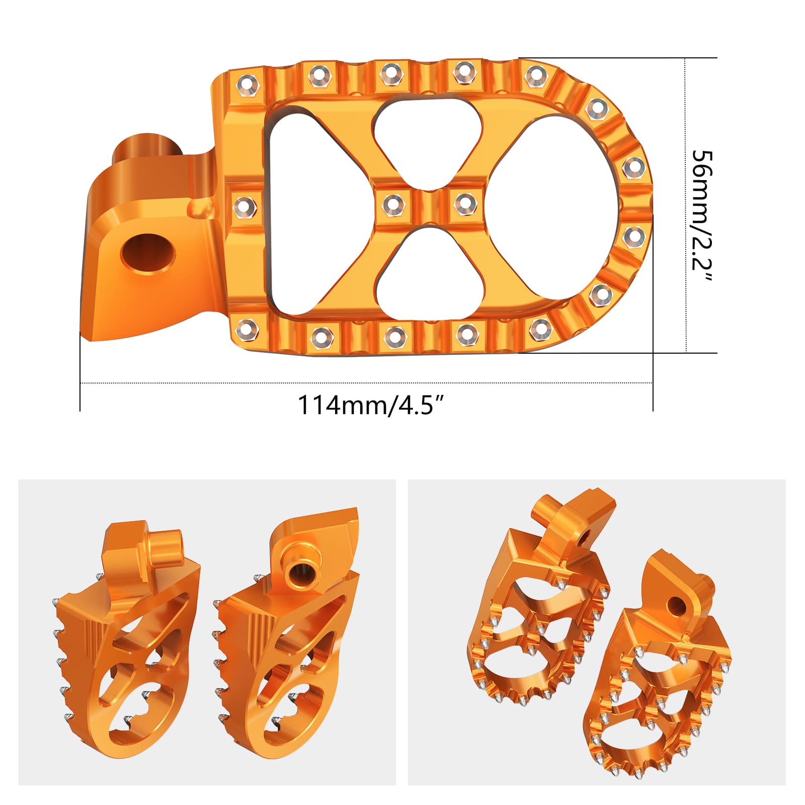 Forged Foot Pegs Rests Pedals For KTM 350 500 EXC-F 1998-2016