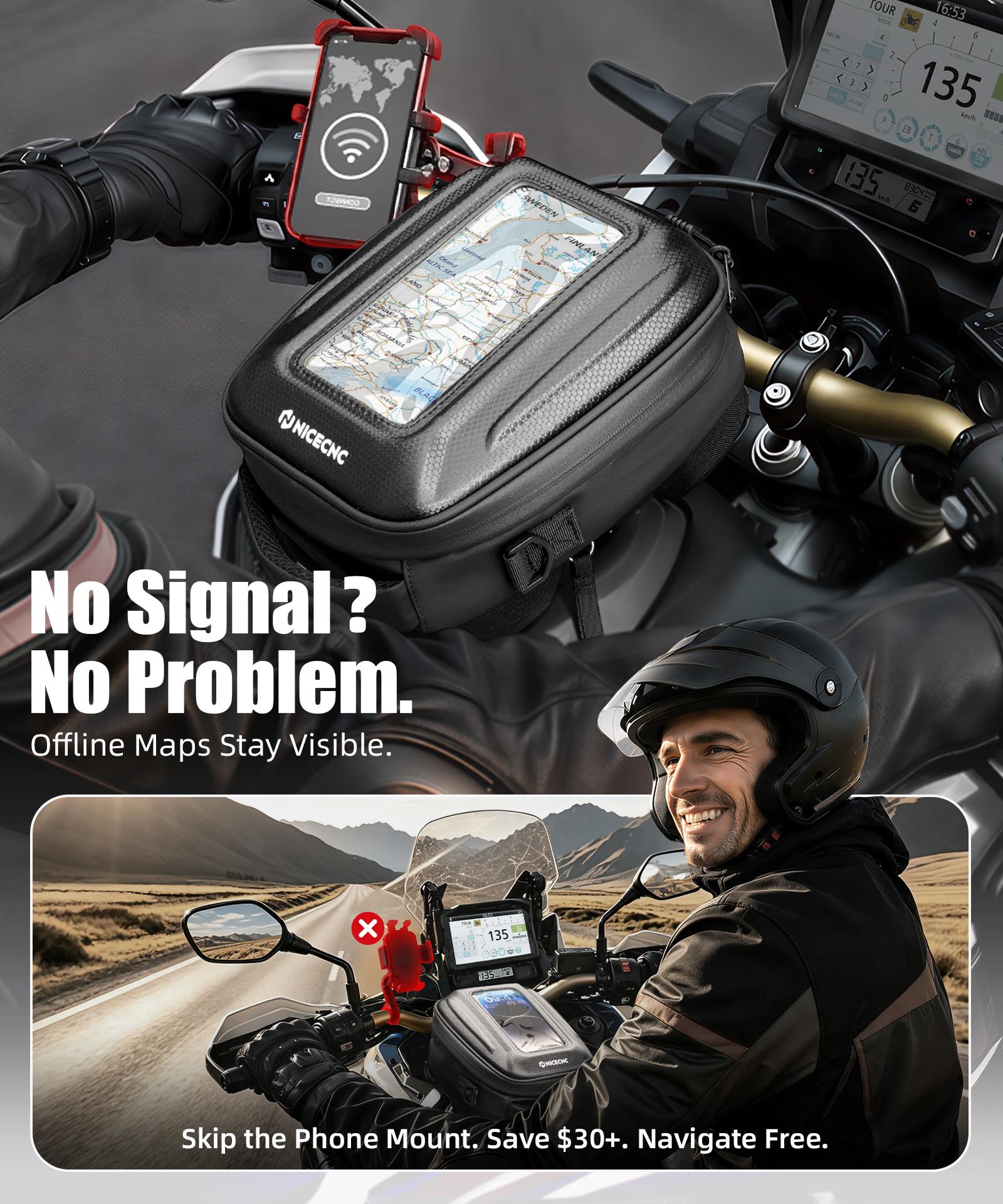 6L Quick-Release Tank Bag For 2020-2025 Honda Africa Twin CRF1100L