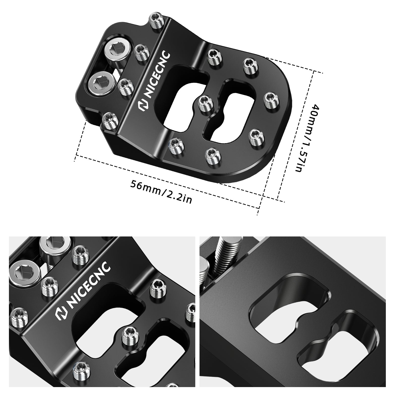 Dual Control Stepped Rear Brake Pedal Pad For KTM 350 EXCF 2004-2016
