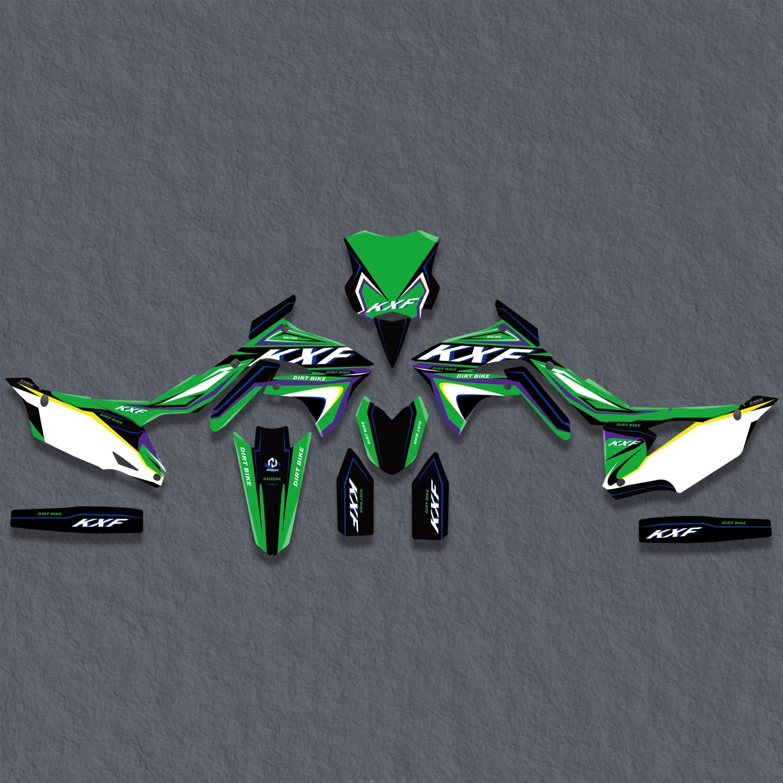 Motorcycle Decals Stickers Graphics Kit For KAWASAKI KXF250 21-23 KX450F 19-23