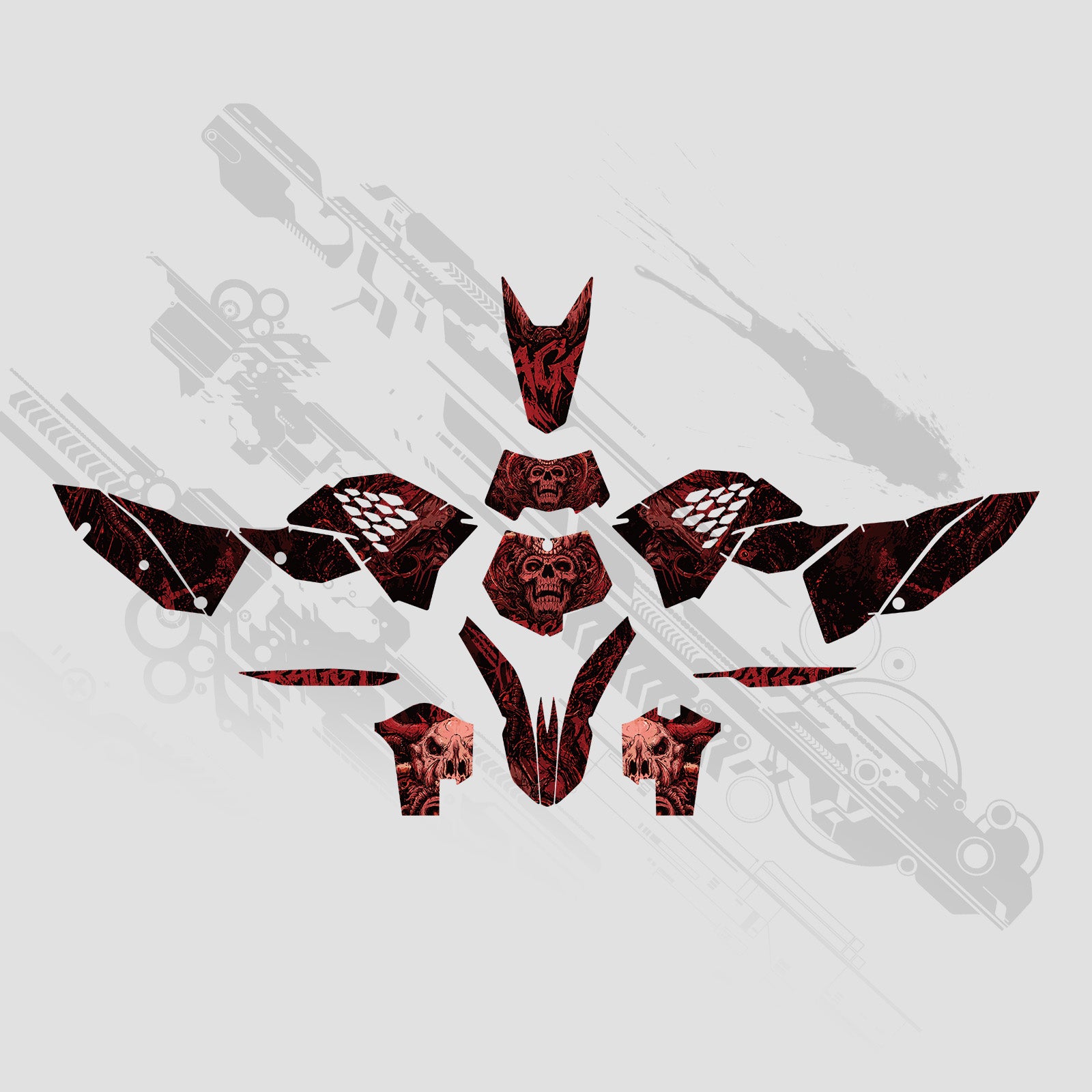Motorcycle Full Graphics Decals Stickers Kit For KTM EXC 2008-2011