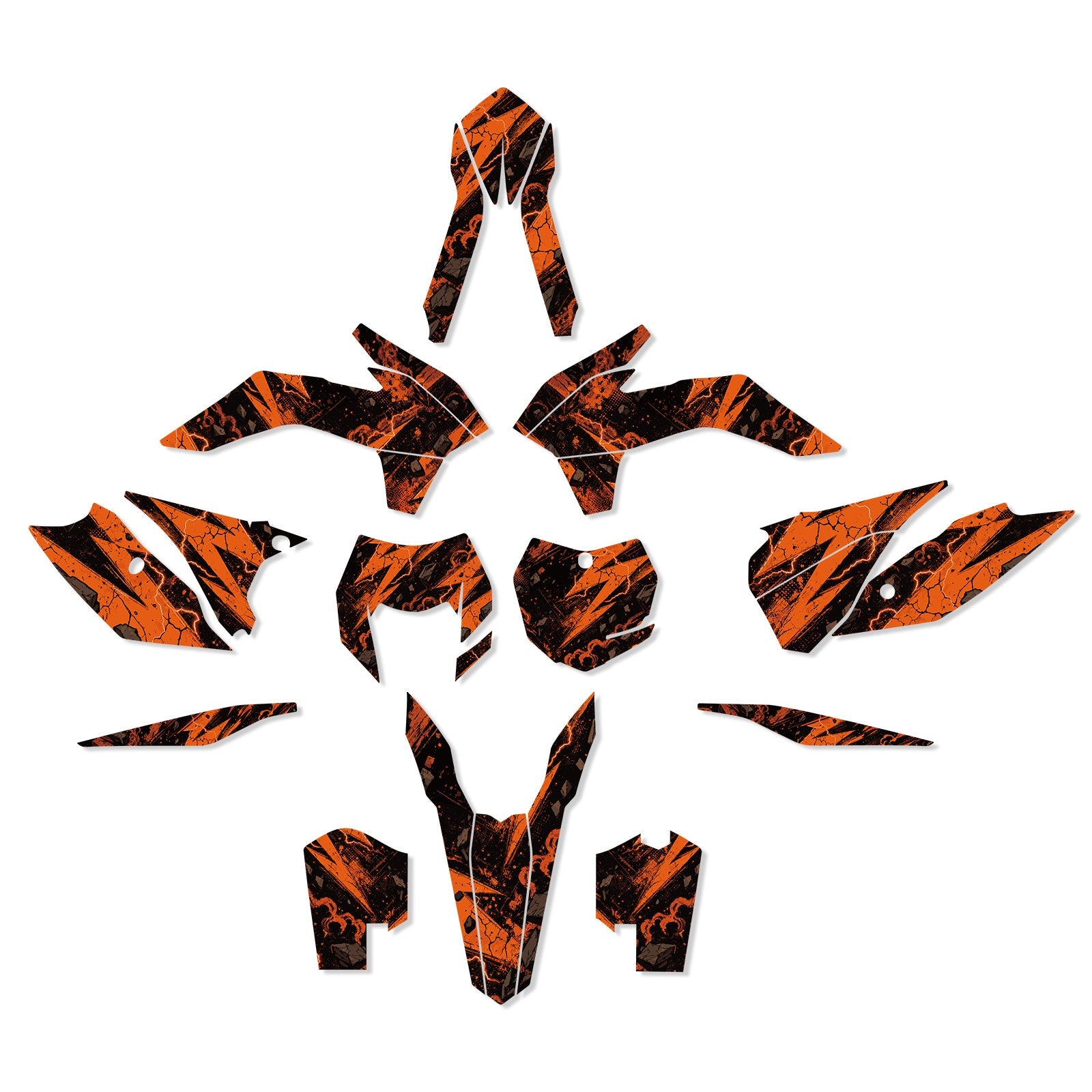 Full Graphics Decals Kit For KTM EXC XC-W XCF-W 2014-2016