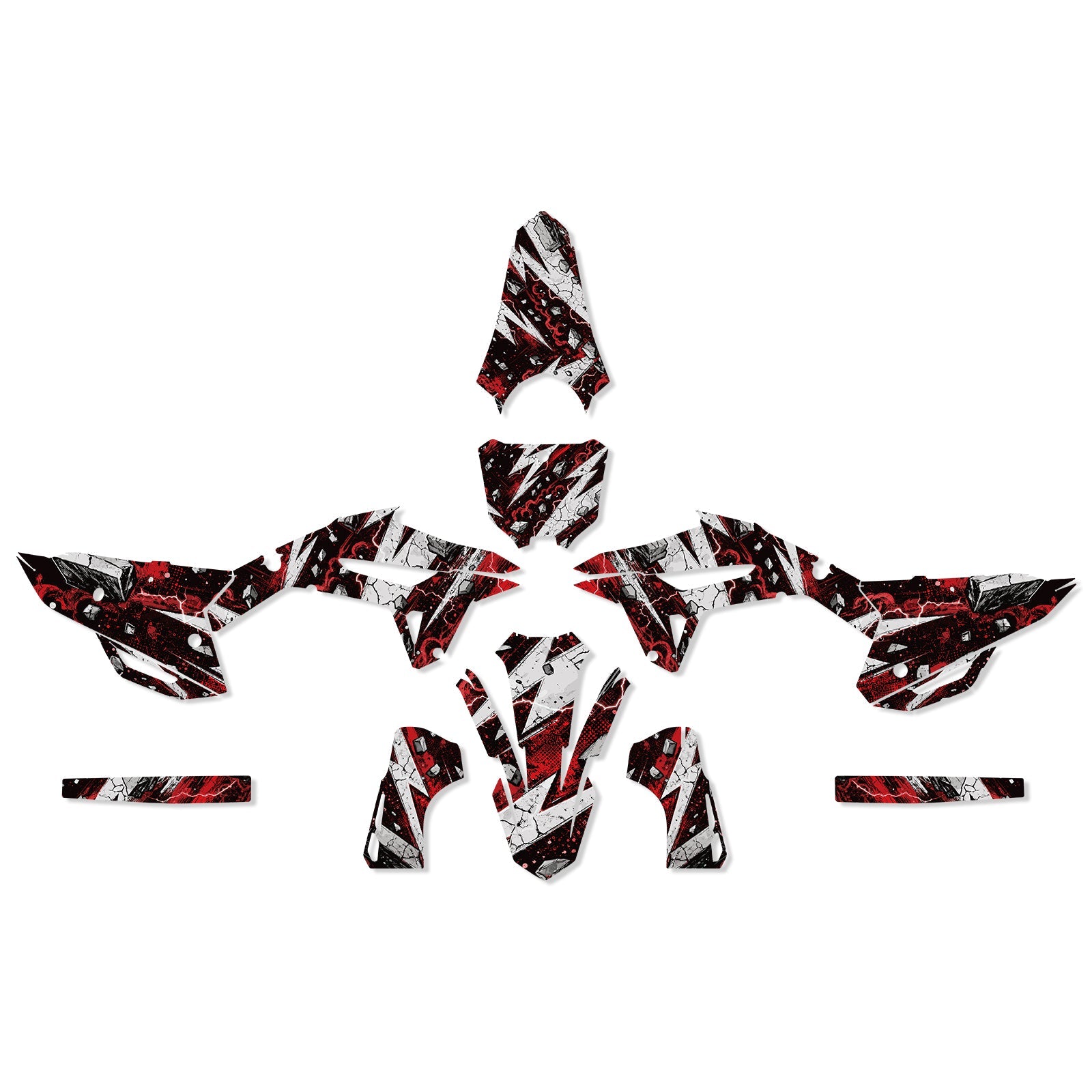Motorcycle Full Full Graphics Decals Kit For Honda CRF450 2021-2024