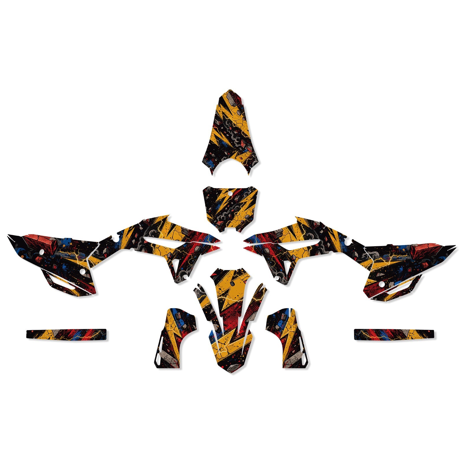 Motorcycle Full Full Graphics Decals Kit For Honda CRF450 2021-2024