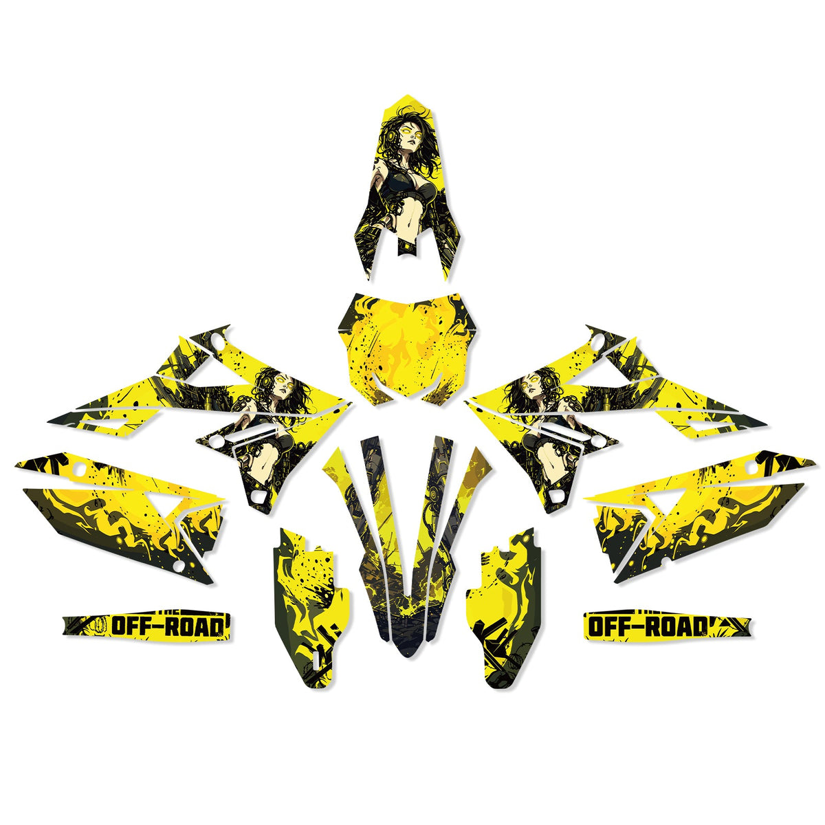 Motorcycle Full Graphics Decals Stickers Set For SUZUKI RMZ250 19-25 RMZ450 18-25
