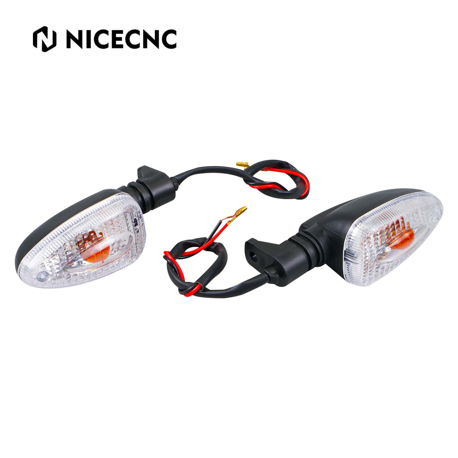 Clear Turn Signals Indicator Lights w/ Bulb For BMW R1200GS K1300R F800GS F650GS