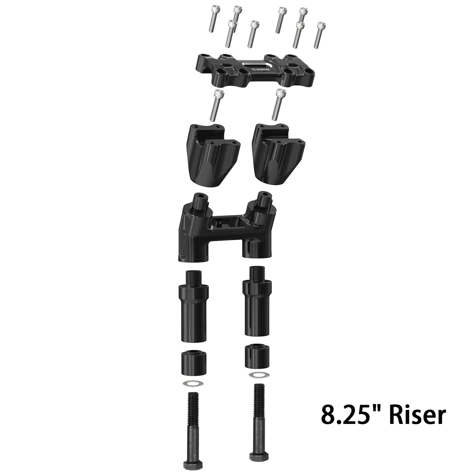Modular Kickback Handlebar Riser For Harley Sportster 1200 48 XL Iron 883 XL883N