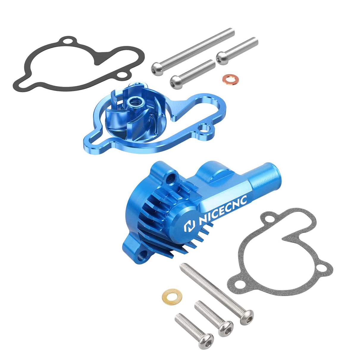 Refroidisseur de turbine de pompe à eau surdimensionné pour Yamaha YZ85