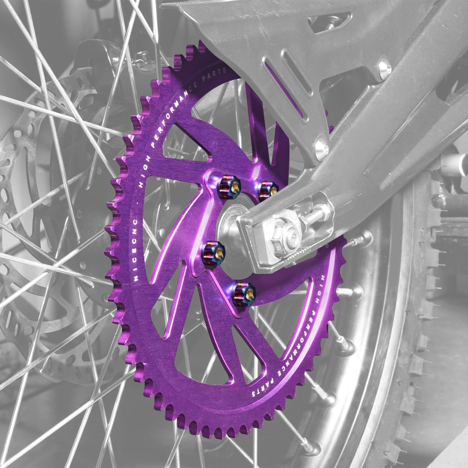 58T Rear Sprocket & Sprocket Bolts For Surron Light Bee Segway X160 X260