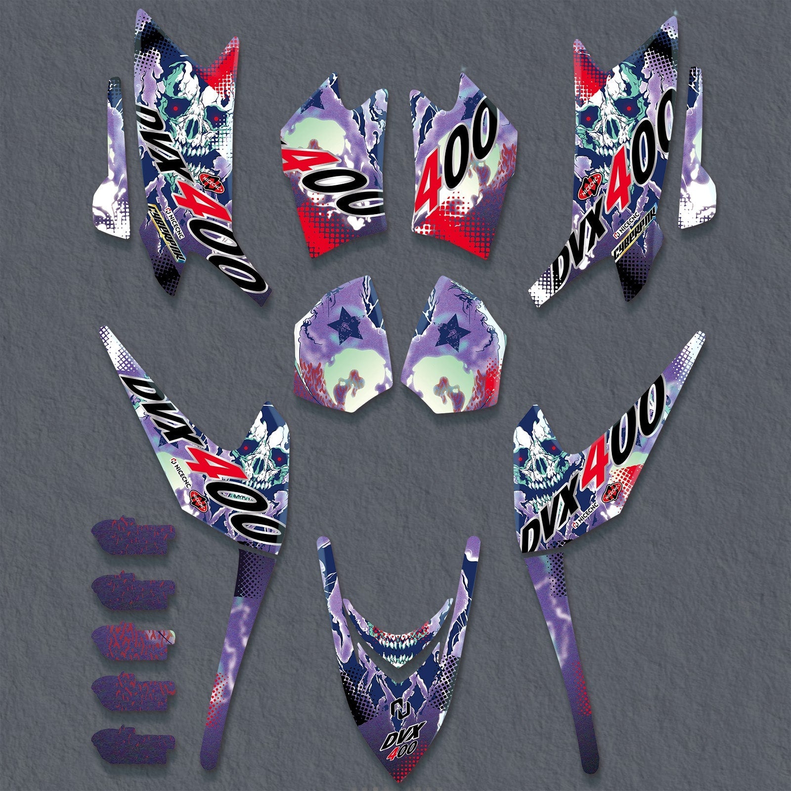 ATV Decals Full Graphics Stickers Kit For ARCTIC CAT DVX400 2004-2008