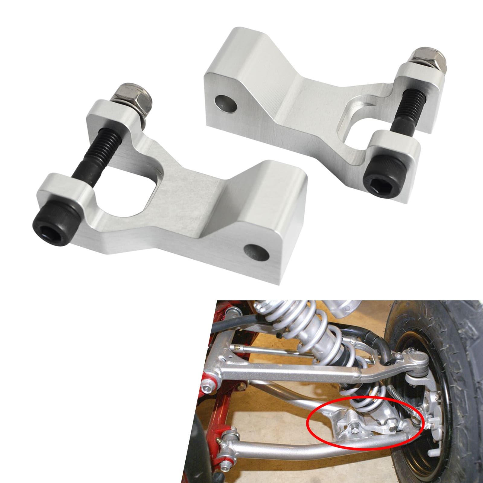 ATV Front A-Arm 3.5" Lowering Kit For Yamaha Raptor 700 Blaster Banshee Warrior YFZ450