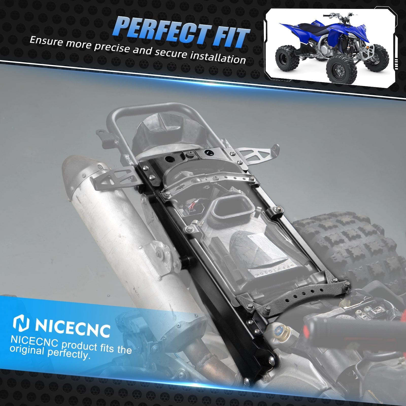 ATV Rear Frame Subframe Sub Frame For Yamaha YFZ450R YFZ450X