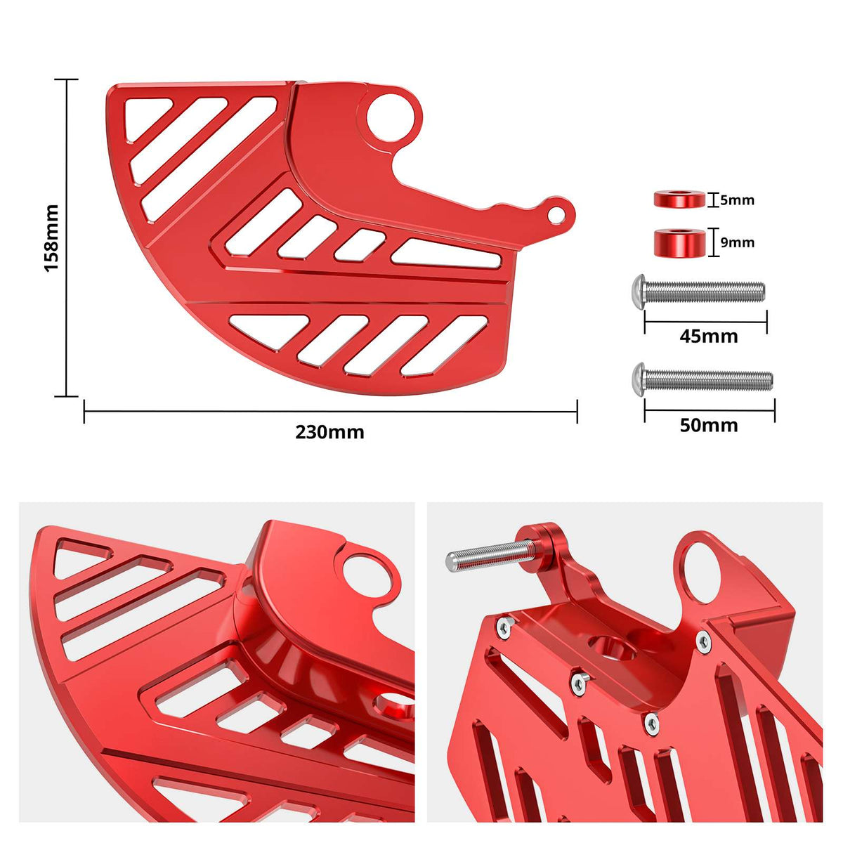 Modular Front Brake Disc Guard for Beta RR RR-S X-PRO RX RS 2013-2026