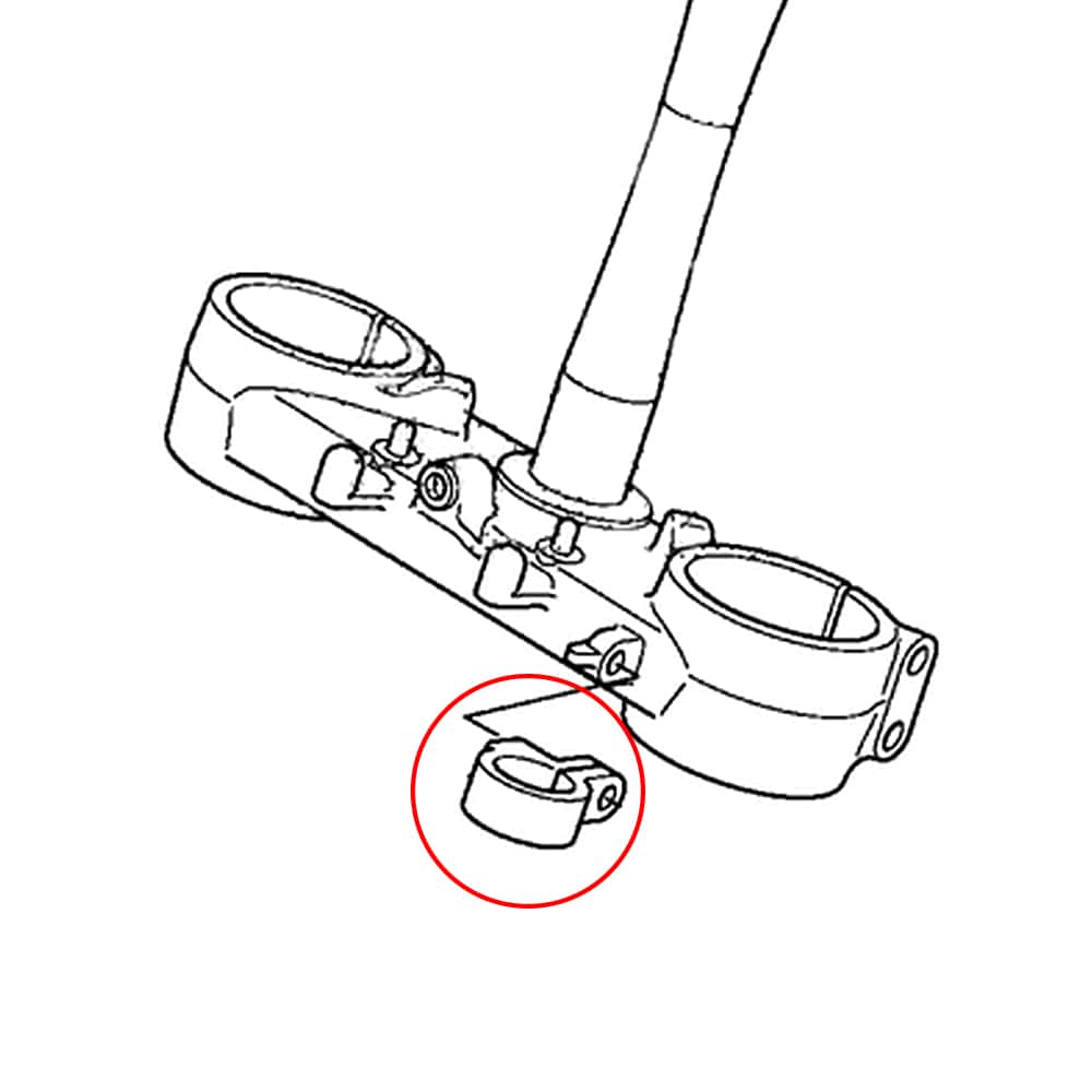 Front Brake Cable Guide Hose Clamp for Honda  CRF450R/X XR400R