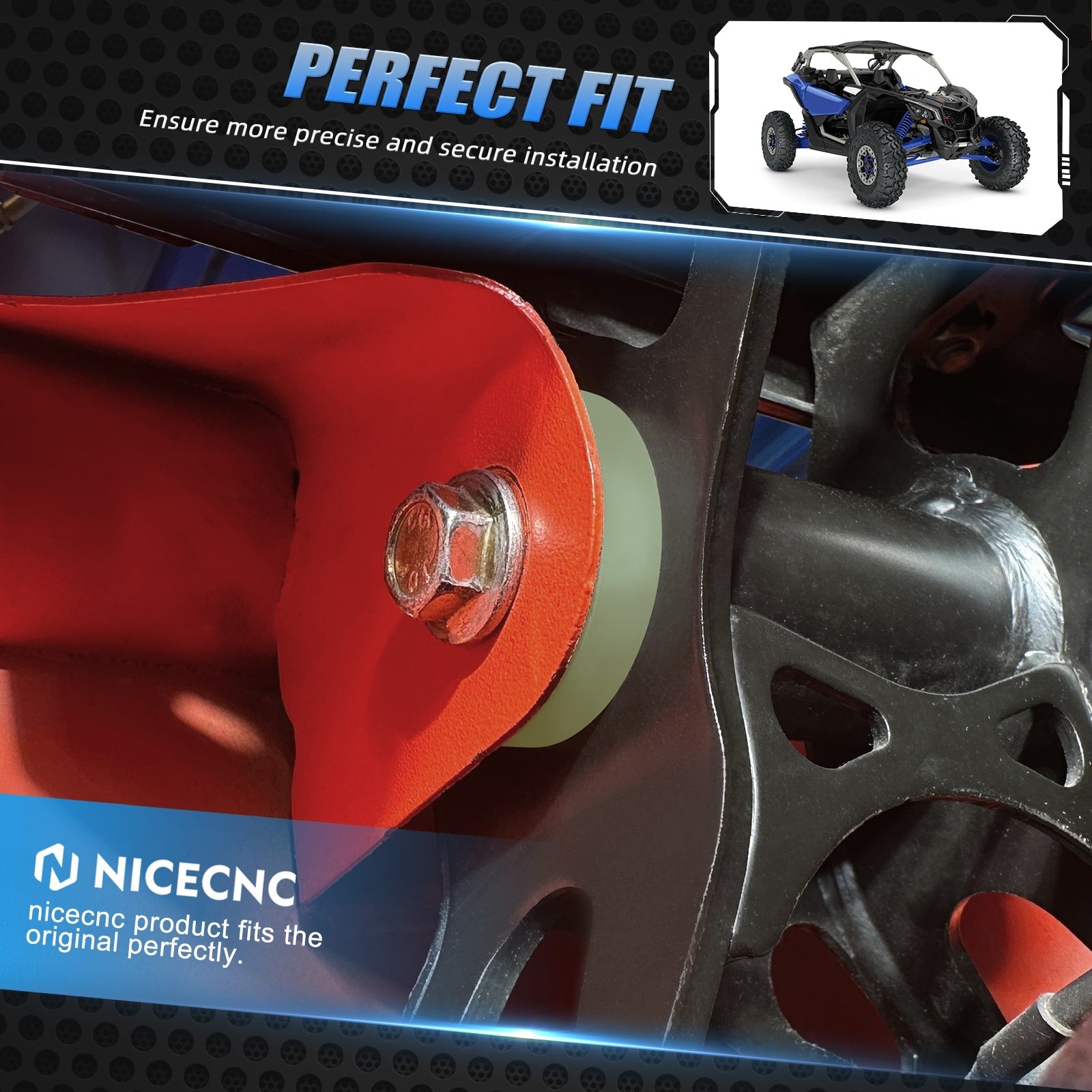 Engine Solid Motor Transmission Mounts Anti Vibration For Can-Am Maverick X3
