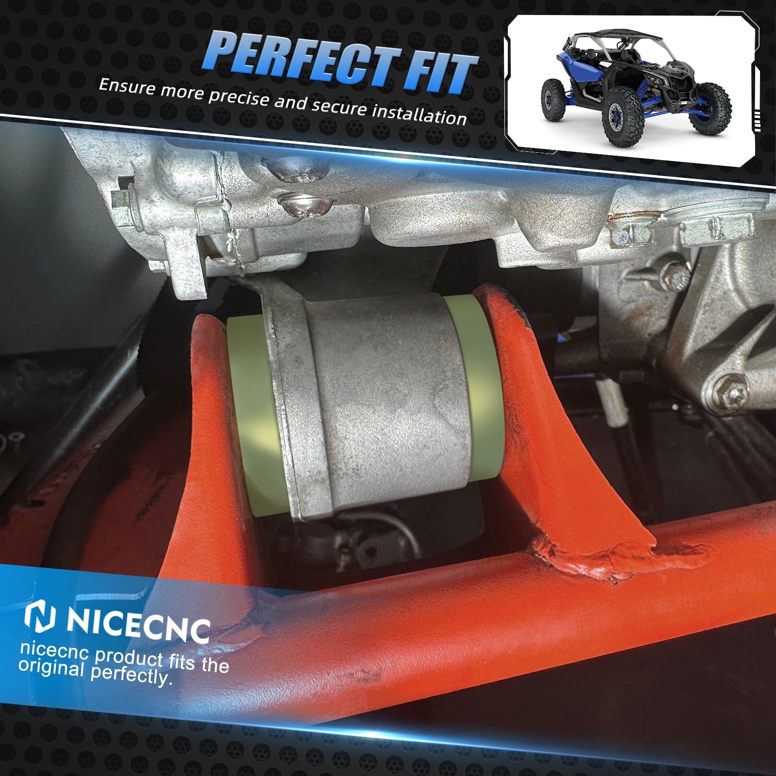 Engine Solid Motor Transmission Mounts Anti Vibration For Can-Am Maverick X3