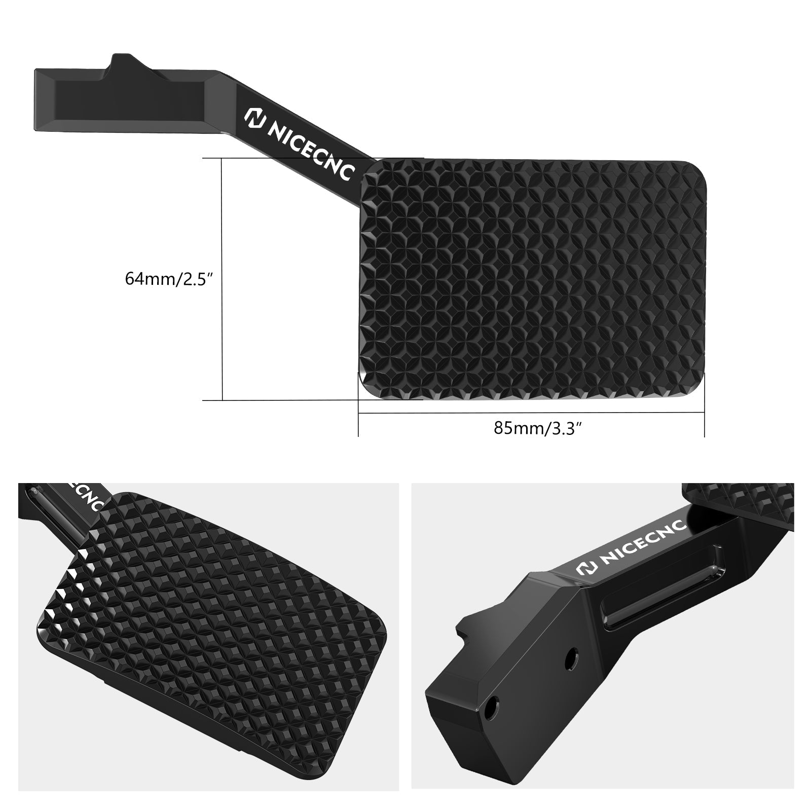 UTV Gas Accelerator Pedal Extender Extension For Can-Am X3 / Max / Turbo / R