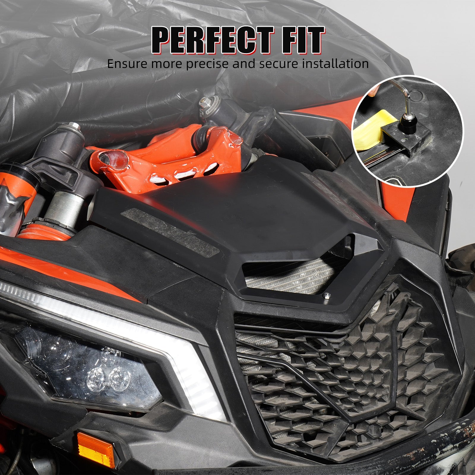 Front Facia Scoop Cover Repair Kit Hood Pins & Bolts For Can-Am Maverick X3
