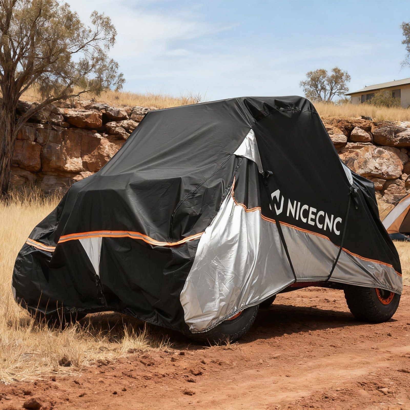 Heavy Duty UTV Cover Dust Cloth w/PU Coating 133"x75"x62" For Can-Am Maverick X3