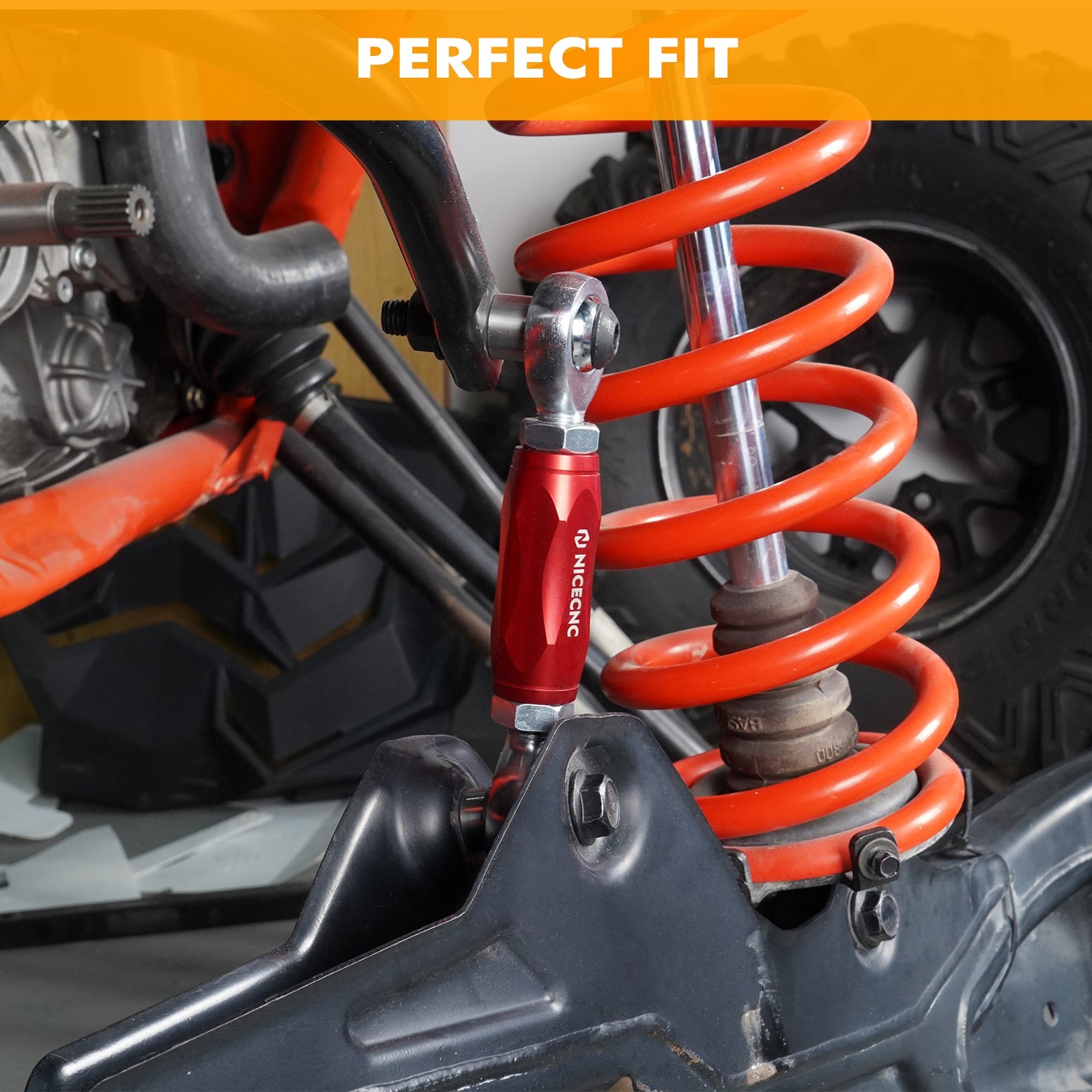 UTV Rear Sway Bar End Link Stabilizer Kit For Can-Am Maverick X3 2017-2023