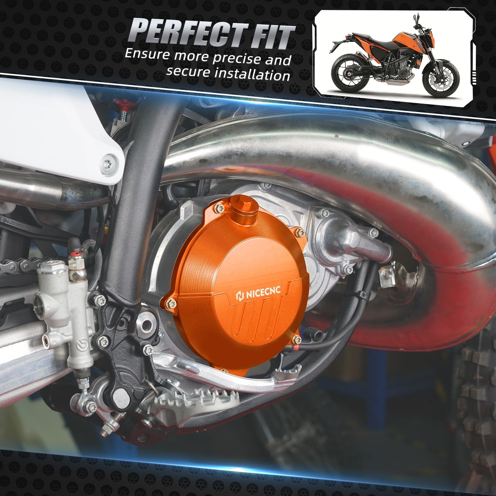 Reinforced Clutch Cover Guard For 2024 KTM 250/300 EXC XCW Husqvarna 250 300 TE GasGas EX MC EC 250/300