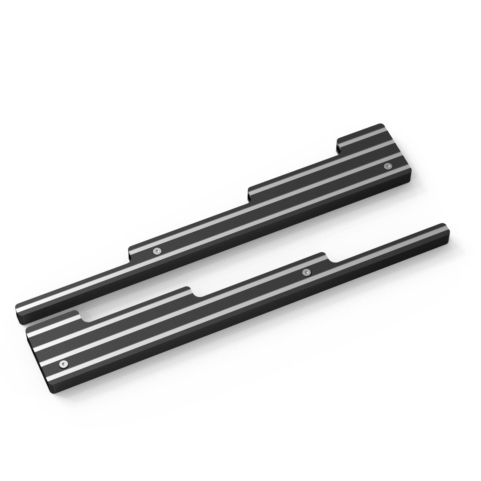 SBC CNC Billet Aluminum  Retro Fin Spark Plug Wire Looms Holders Small Block Chevy