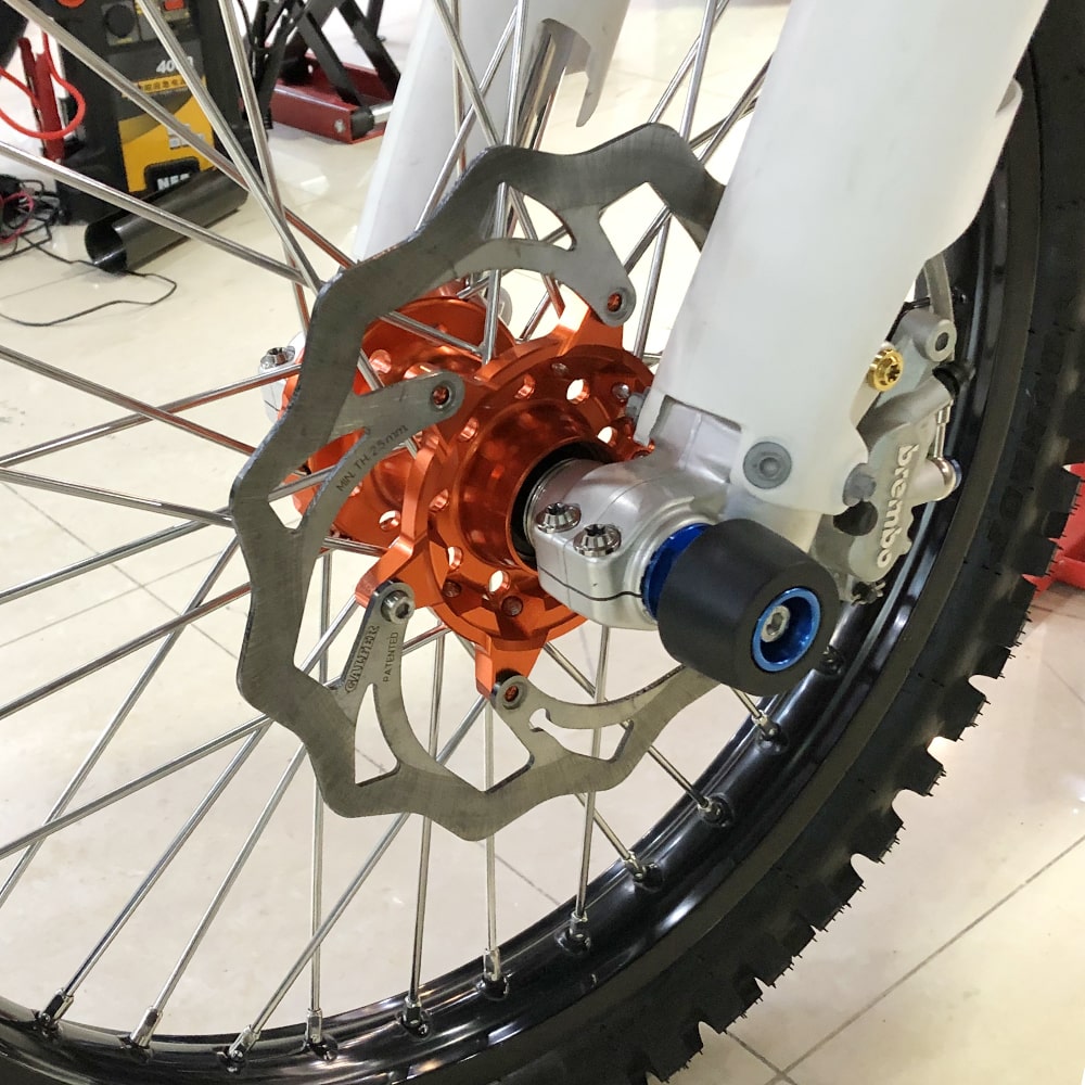 Front Axle Slider Crash Pads For KTM 350 500 EXC-F 2016-2022