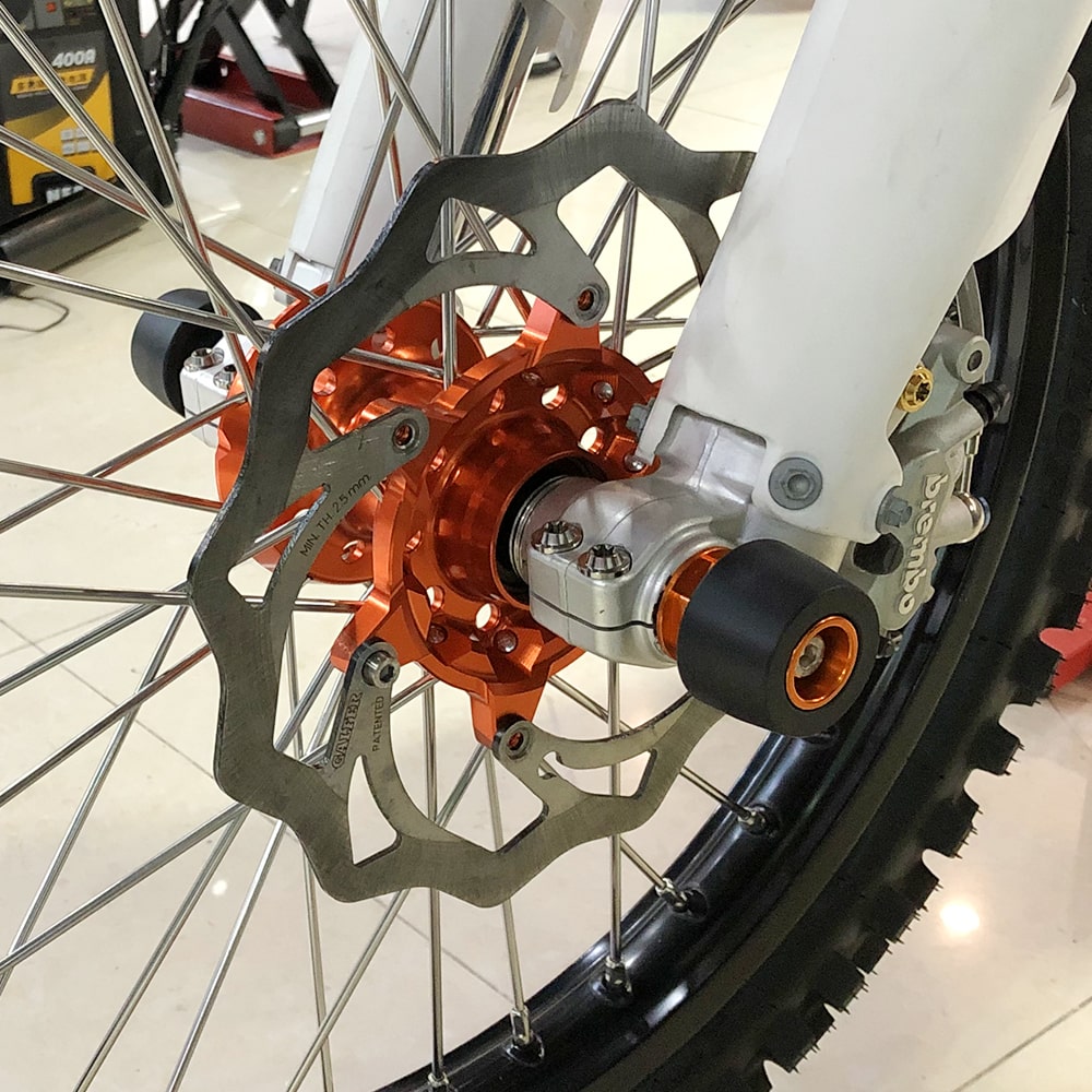 Front Axle Slider Crash Pads For KTM 350 500 EXC-F 2016-2022