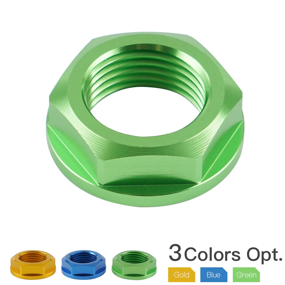 M18XP1.5 Front Axle Nut For Yamaha YZ250F YZ450F Kawasaki KX250 KX450 Suzuki DR-Z400SM I