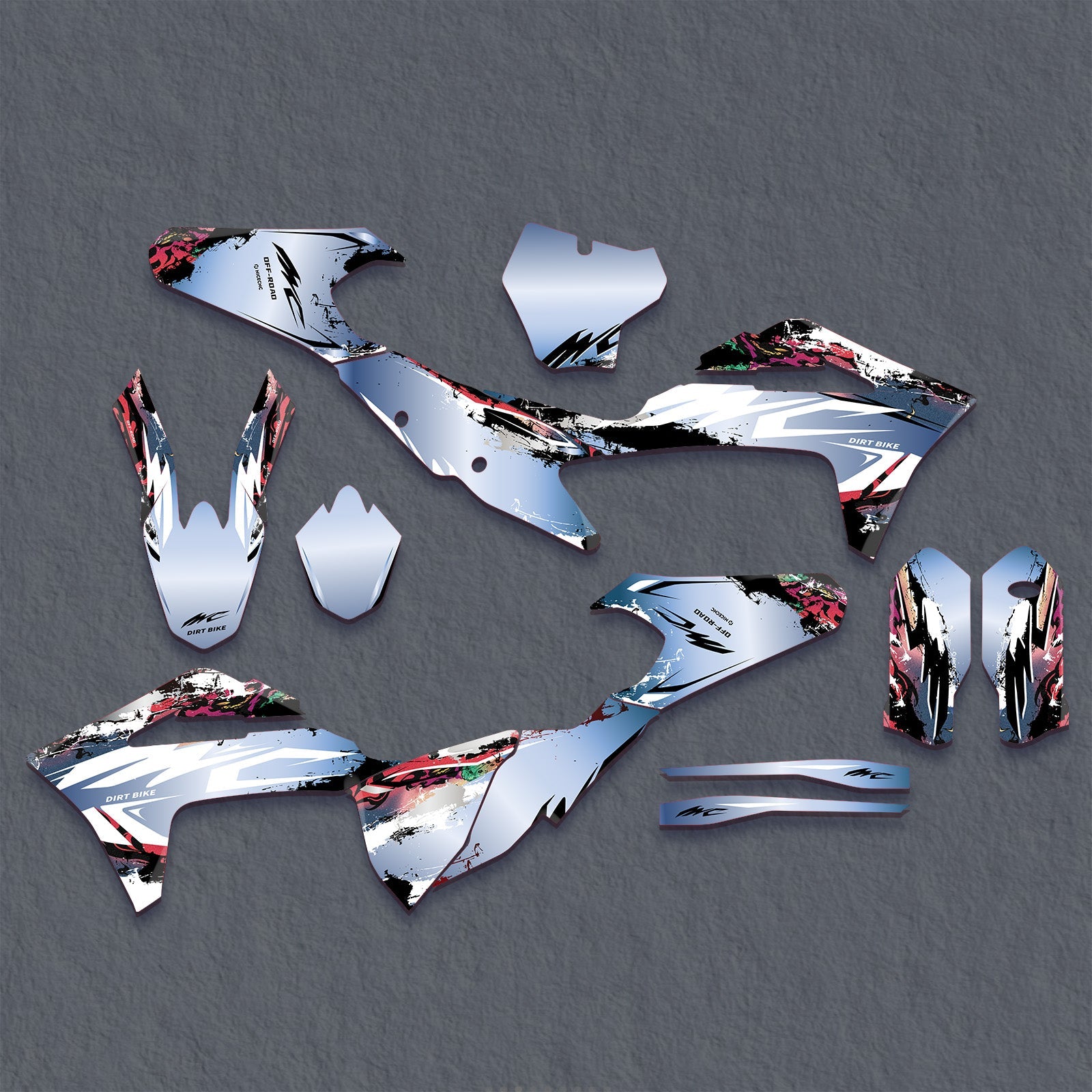 Motorcycle Full Graphics Decals Stickers Set For GAS GAS MC Motocross 2021-2023