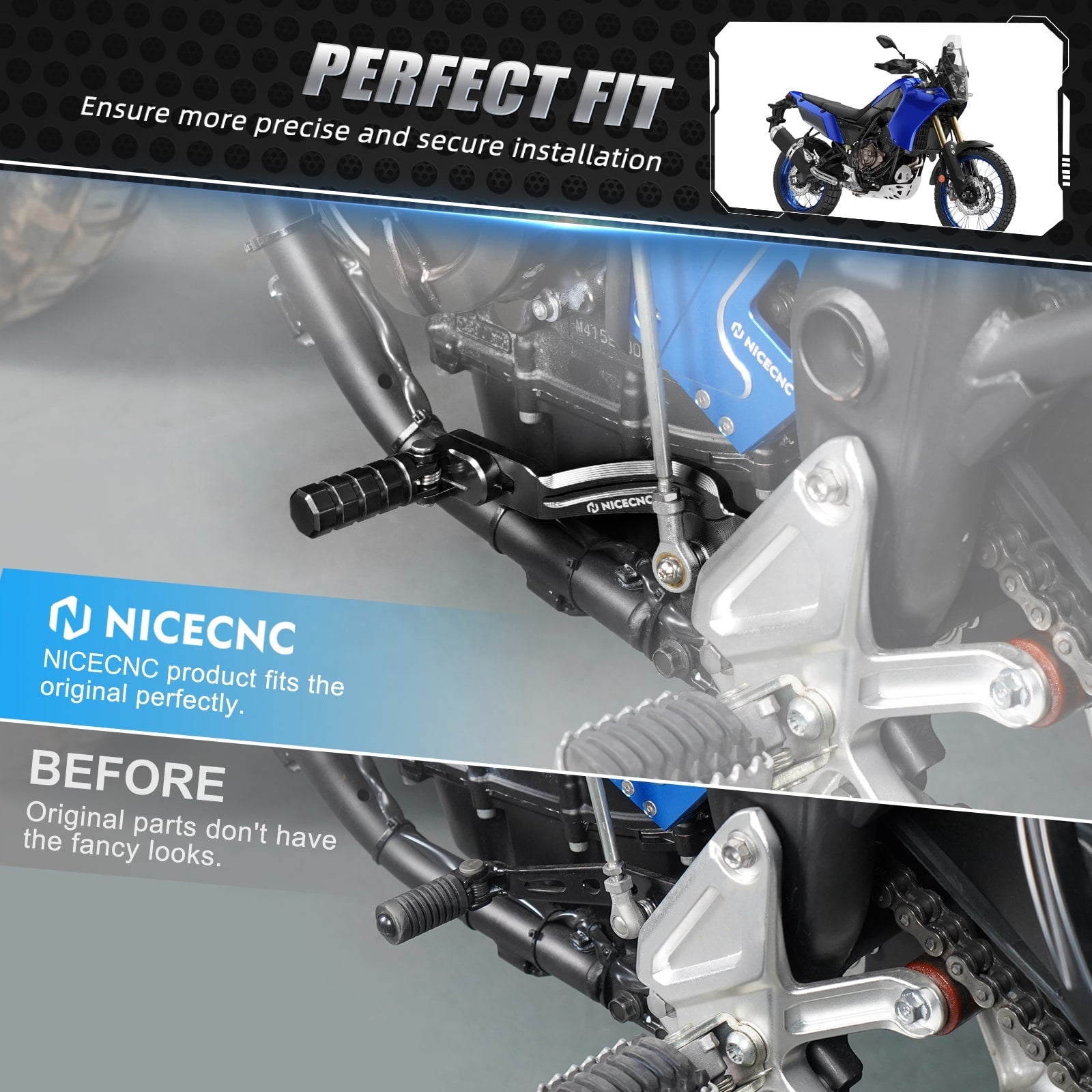 Shift Lever Gear Shifter For Yamaha Tenere 700/XTZ 700 2019-2024