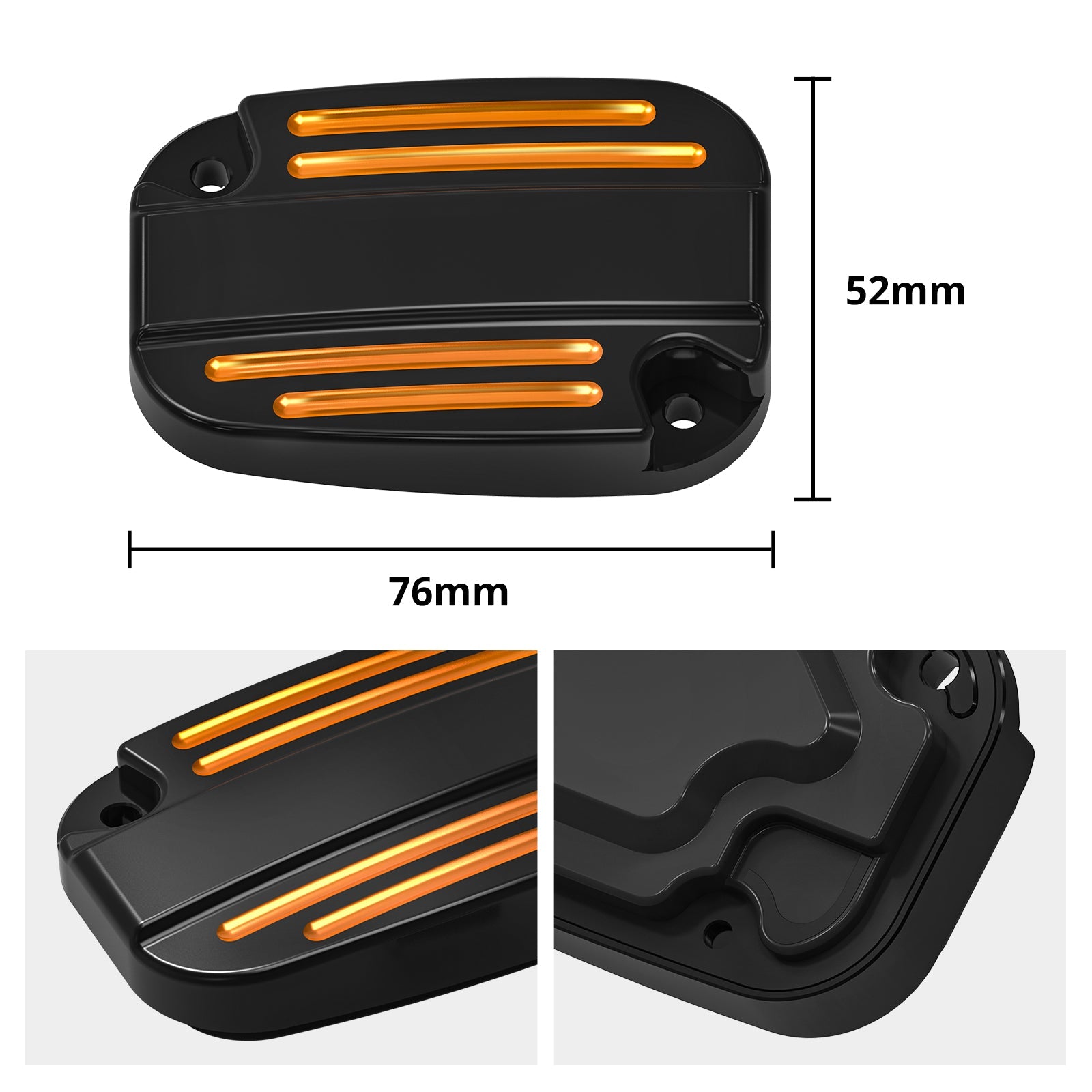 Clutch Brake Master Cylinder Reservoir Cover For Harley Road King Electra Street Glide