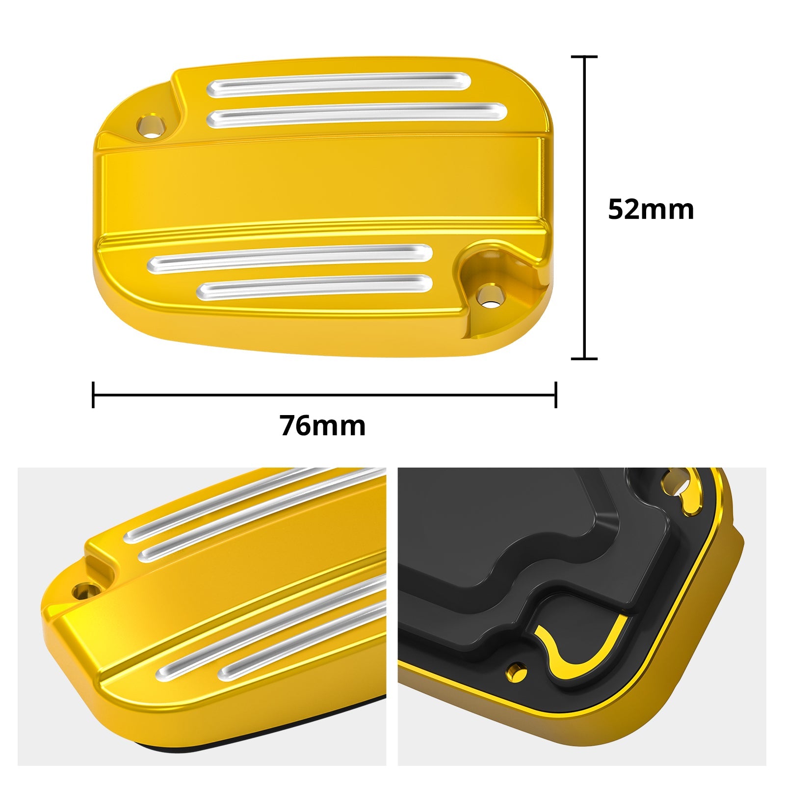 Clutch Brake Master Cylinder Reservoir Cover For Harley Road King Electra Street Glide