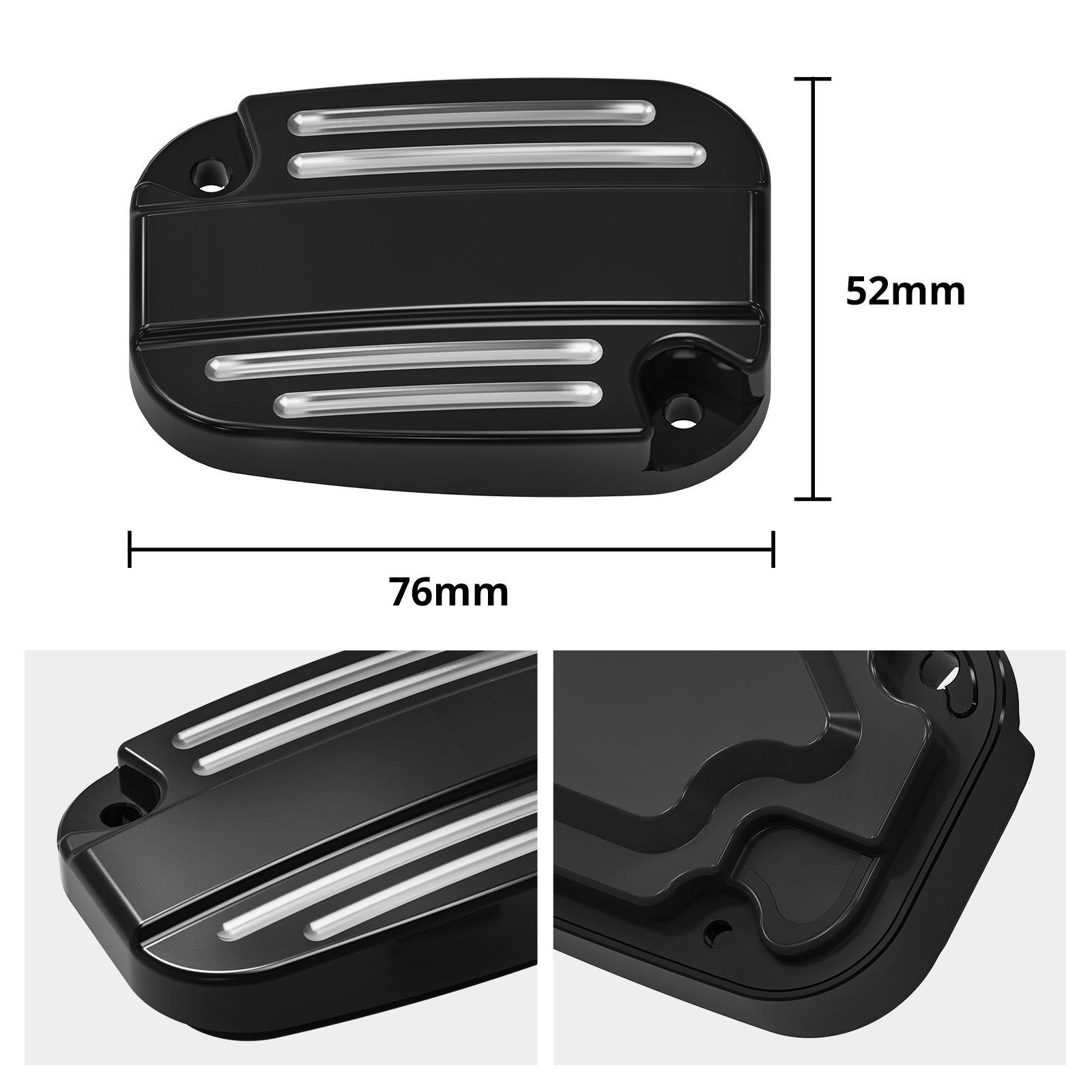 Clutch Brake Master Cylinder Reservoir Cover For Harley Road King Electra Street Glide