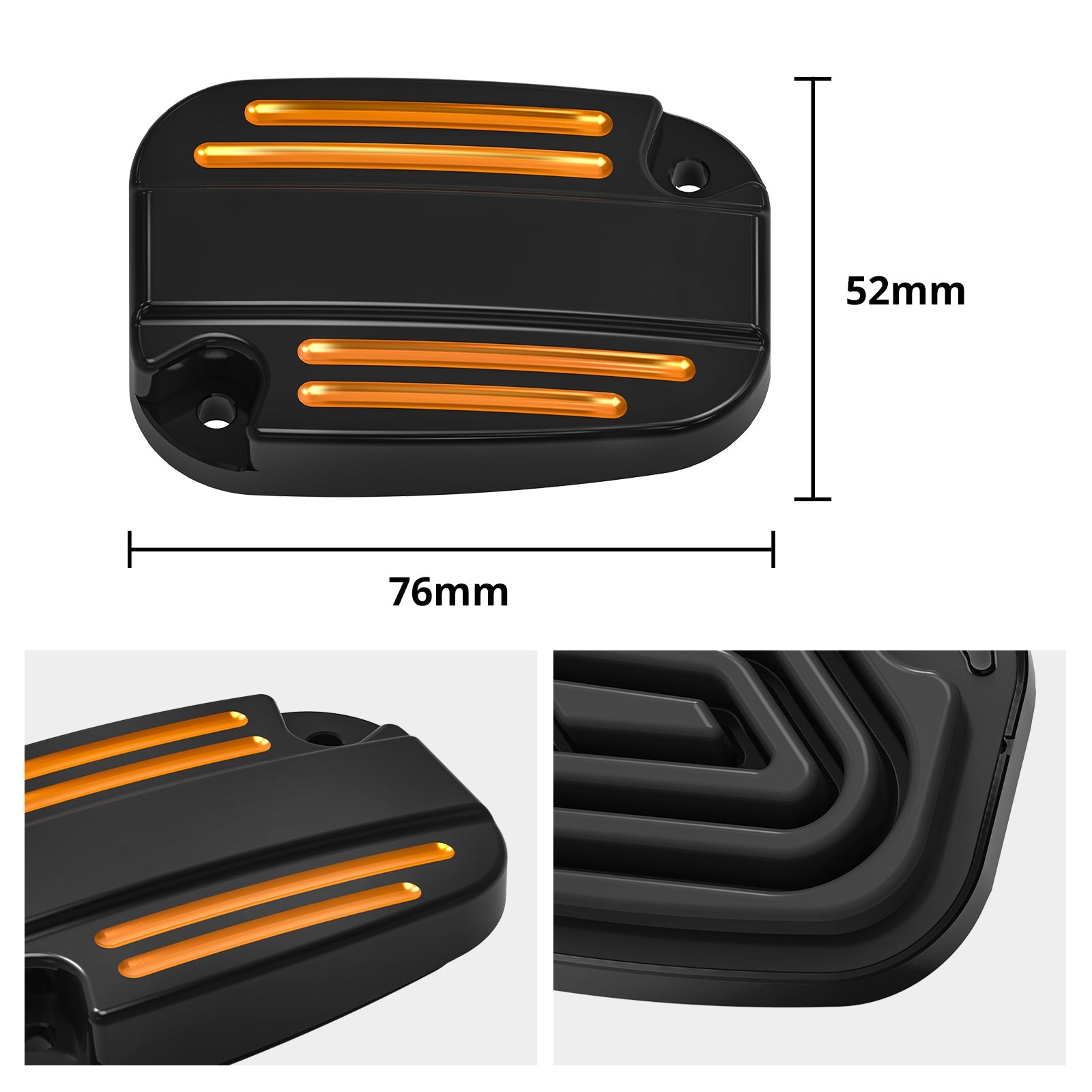 Clutch Brake Master Cylinder Reservoir Cover For Harley Road King Electra Street Glide