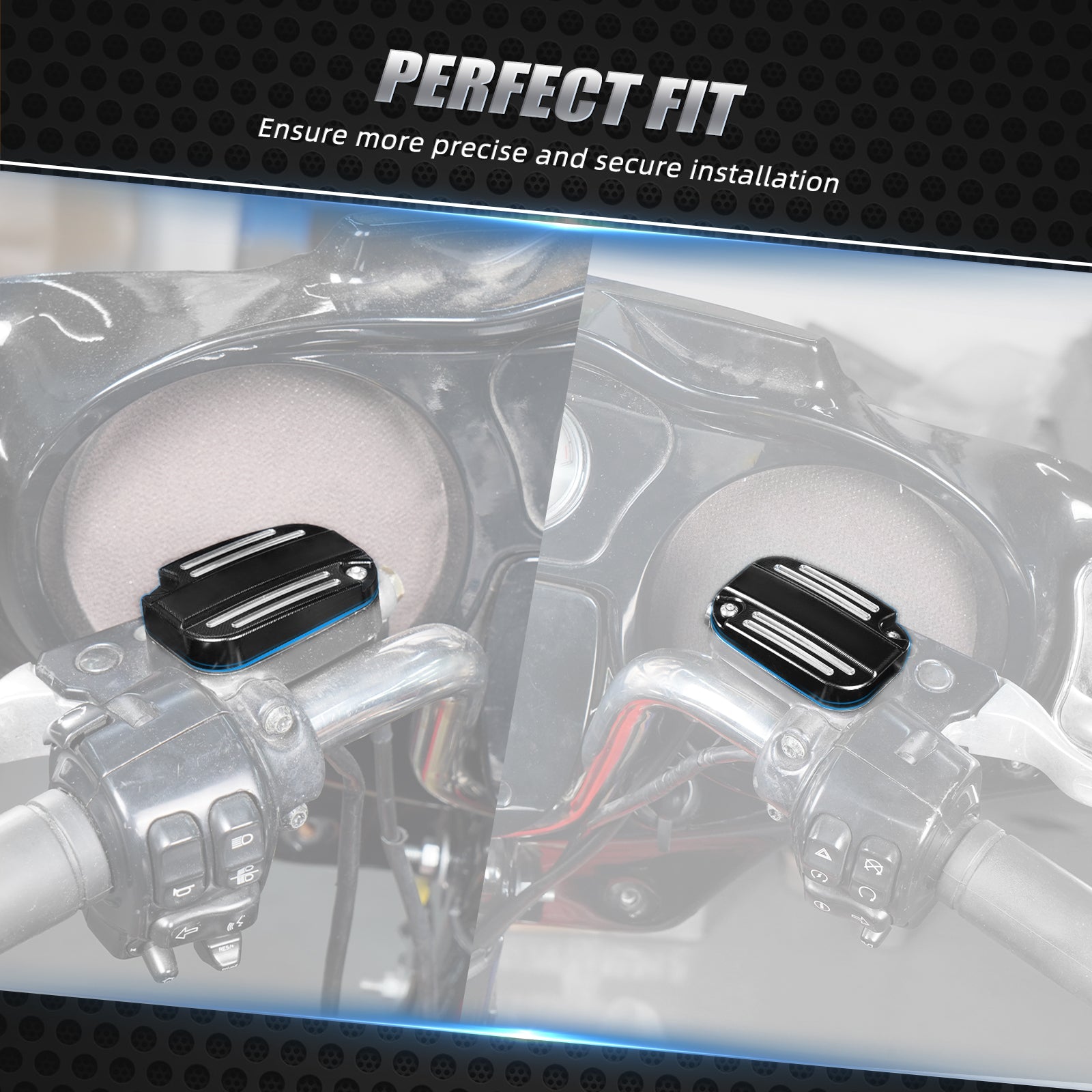 Clutch Brake Master Cylinder Reservoir Cover For Harley Road King Electra Street Glide
