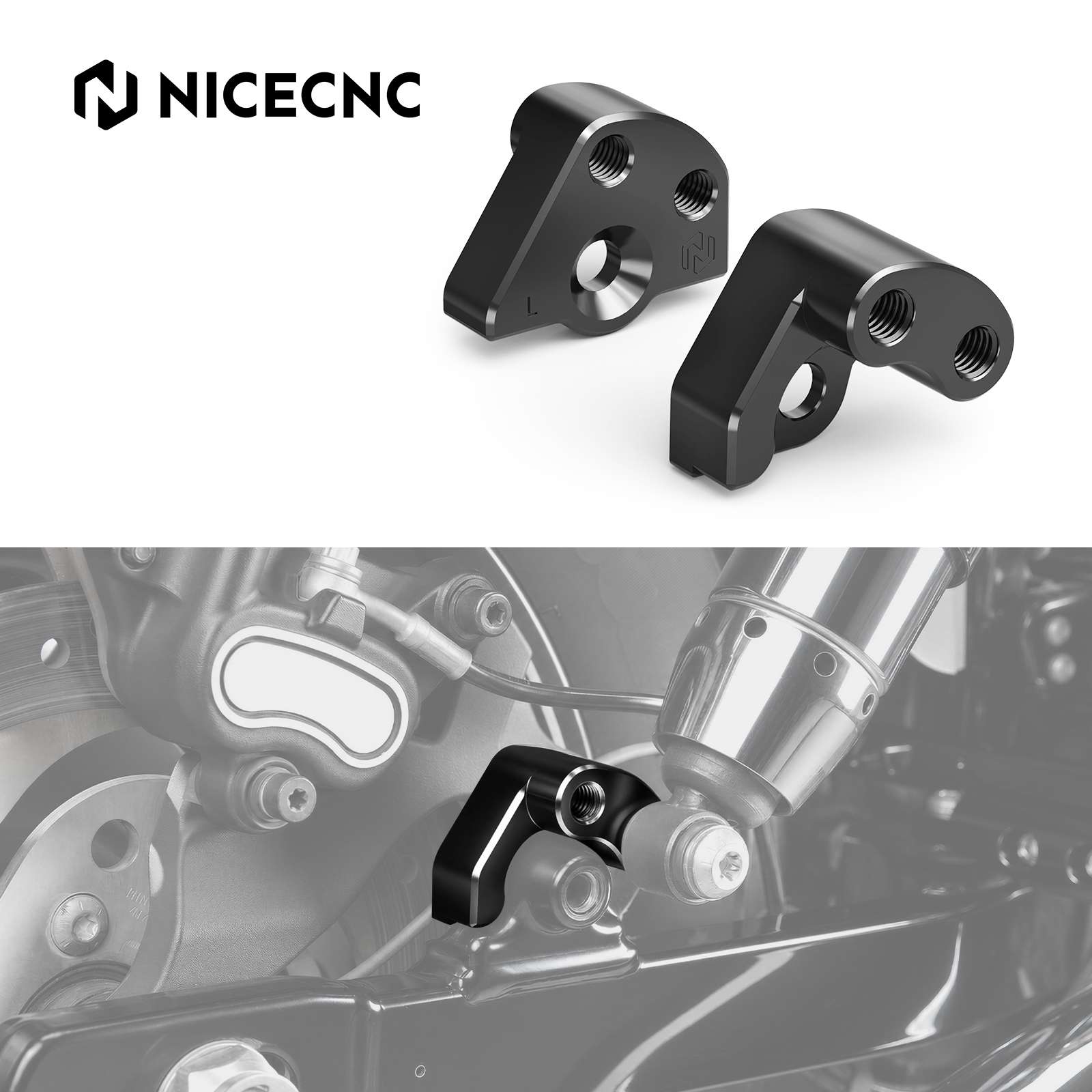 2-Position Rear Lift Kit 1-3/4 in or 2 in for Harley Dyna 2006-2017