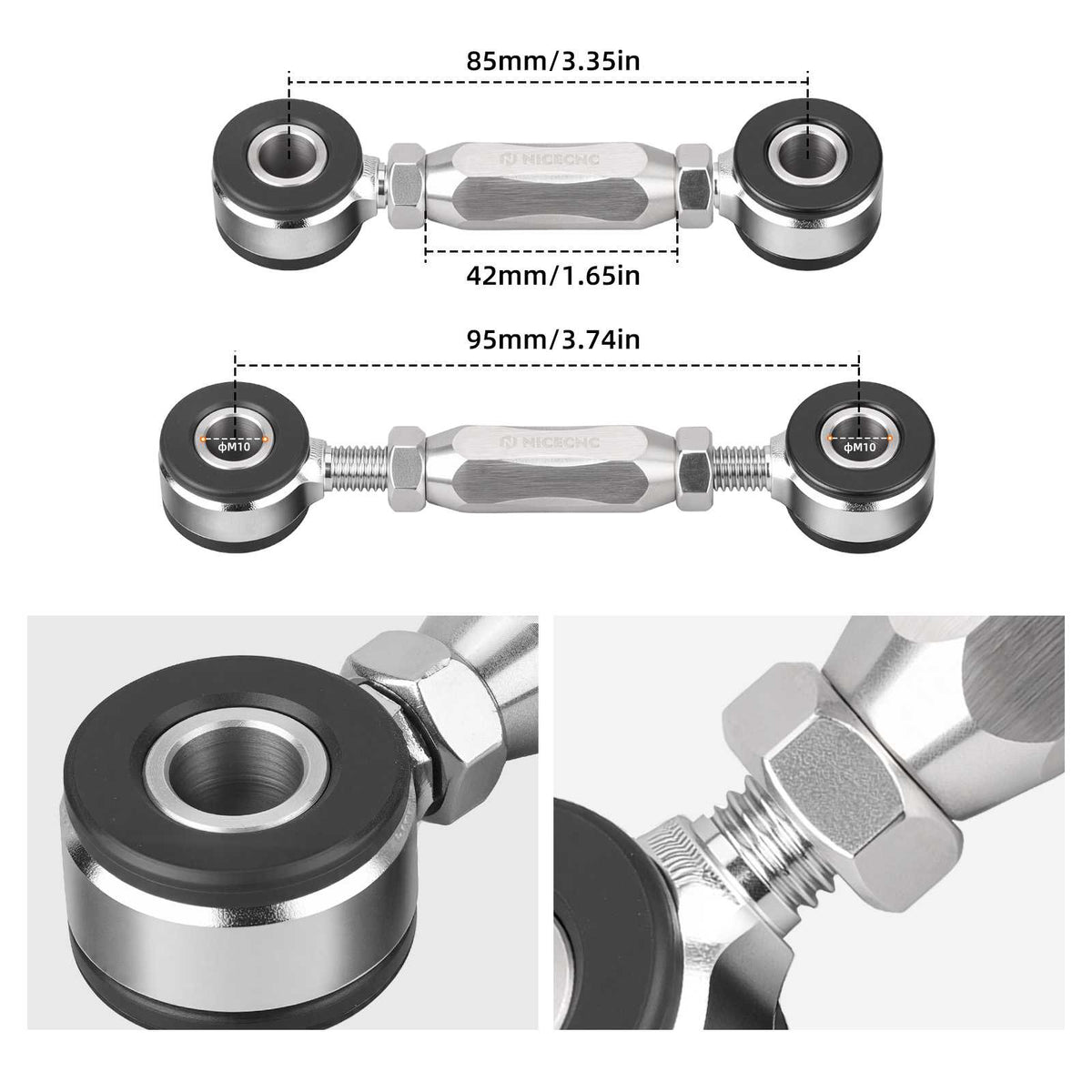 Adjustable Front Engine Mount Stabilizer Link for Harley Dyna Sportster Touring 2004-2023