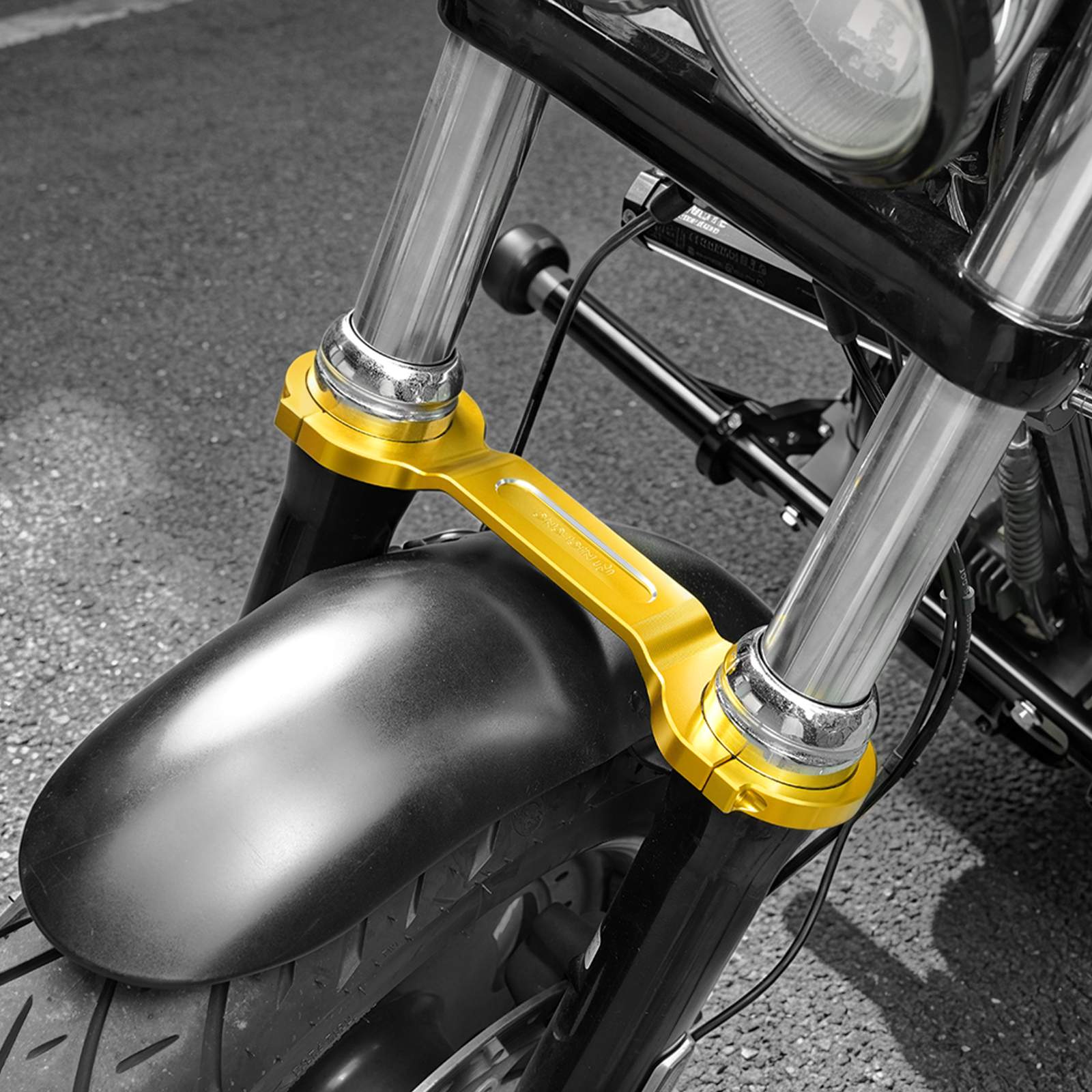 Front-End Stability Fork Brace for Harley Dyna Street Bob Low Rider 2006-2025