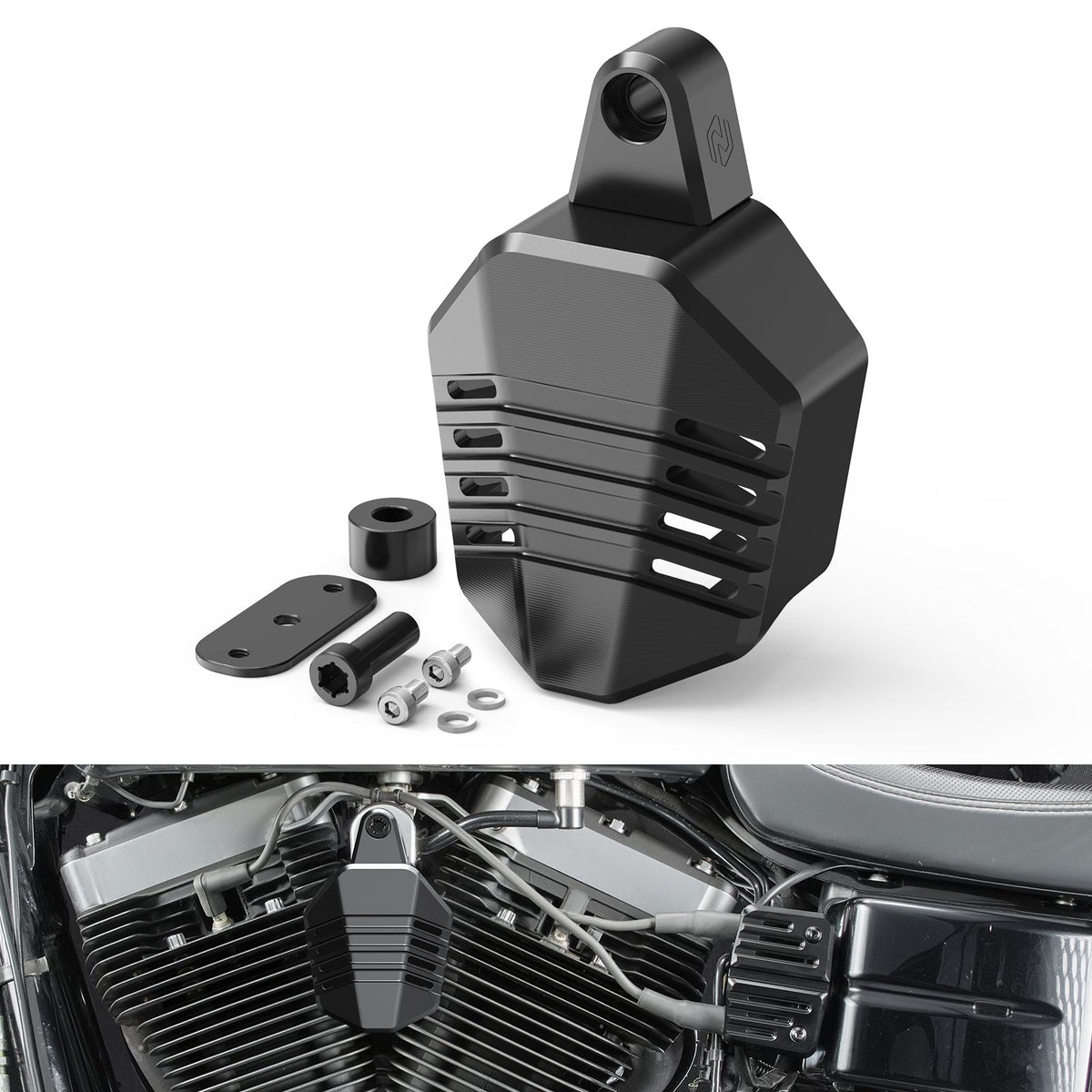 Horn Cover For Harley Dyna Street Bob Low Rider Twin Cam Models 2006–2017