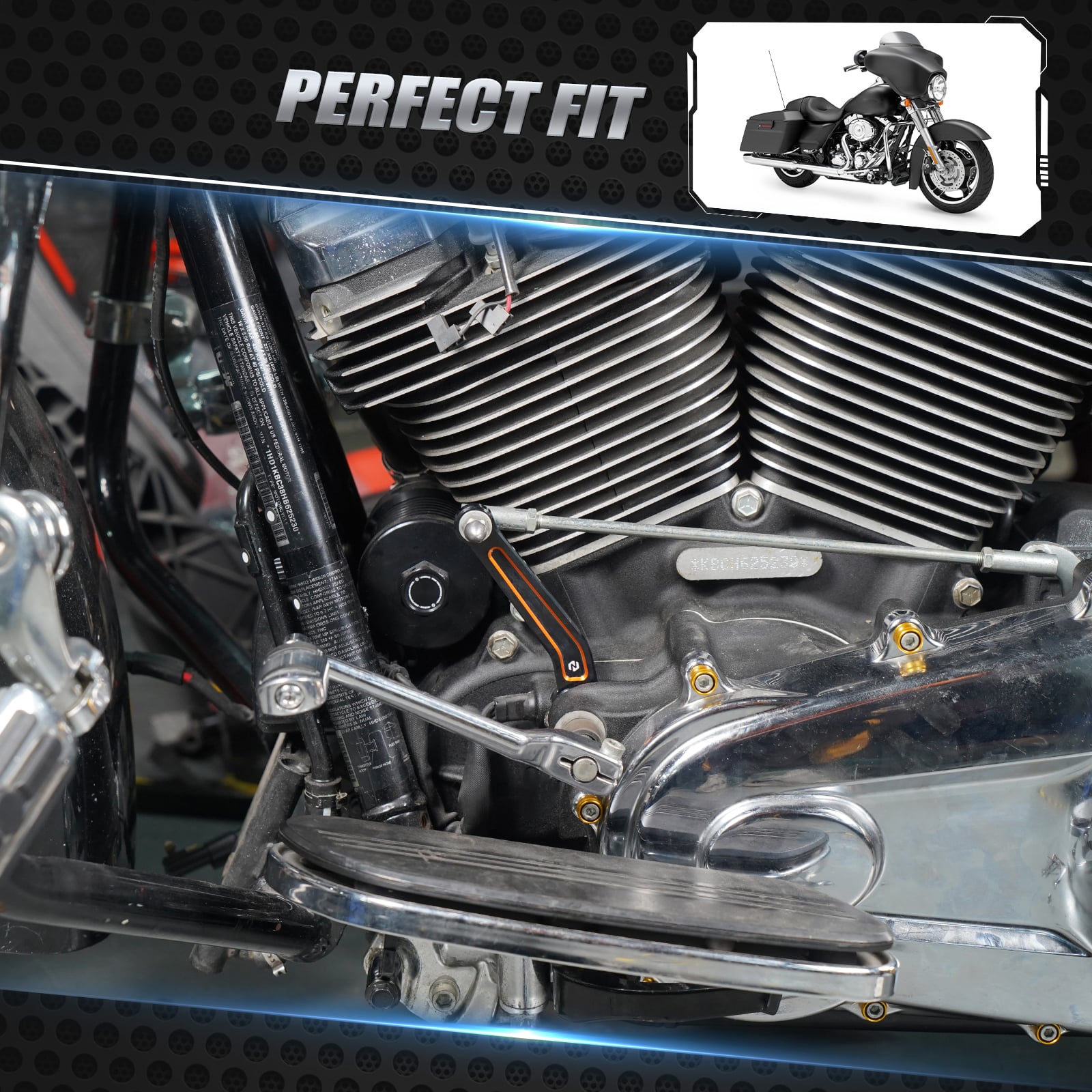 Transmission Inner Shifter Lever Arm Linkage Rod Kit For Harley Road King Electra Street Glide