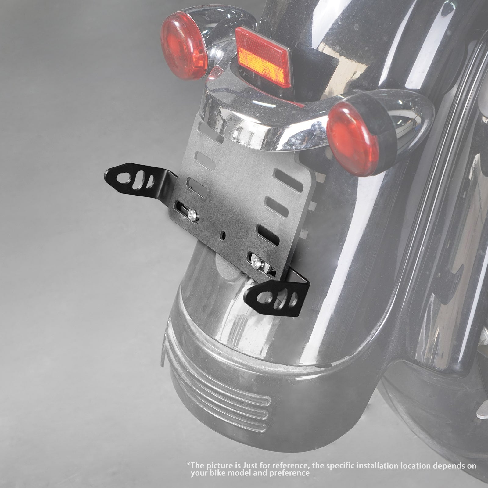 Turn Signal License Plate Relocation Kit For Harley Road King Electra Street Glide