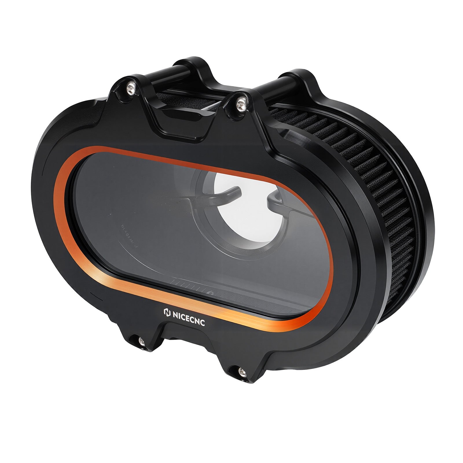 M8 Full Clear Air Cleaner Kit For Harley Softail Fat Boy Street Bob Low Rider Heritage Classic