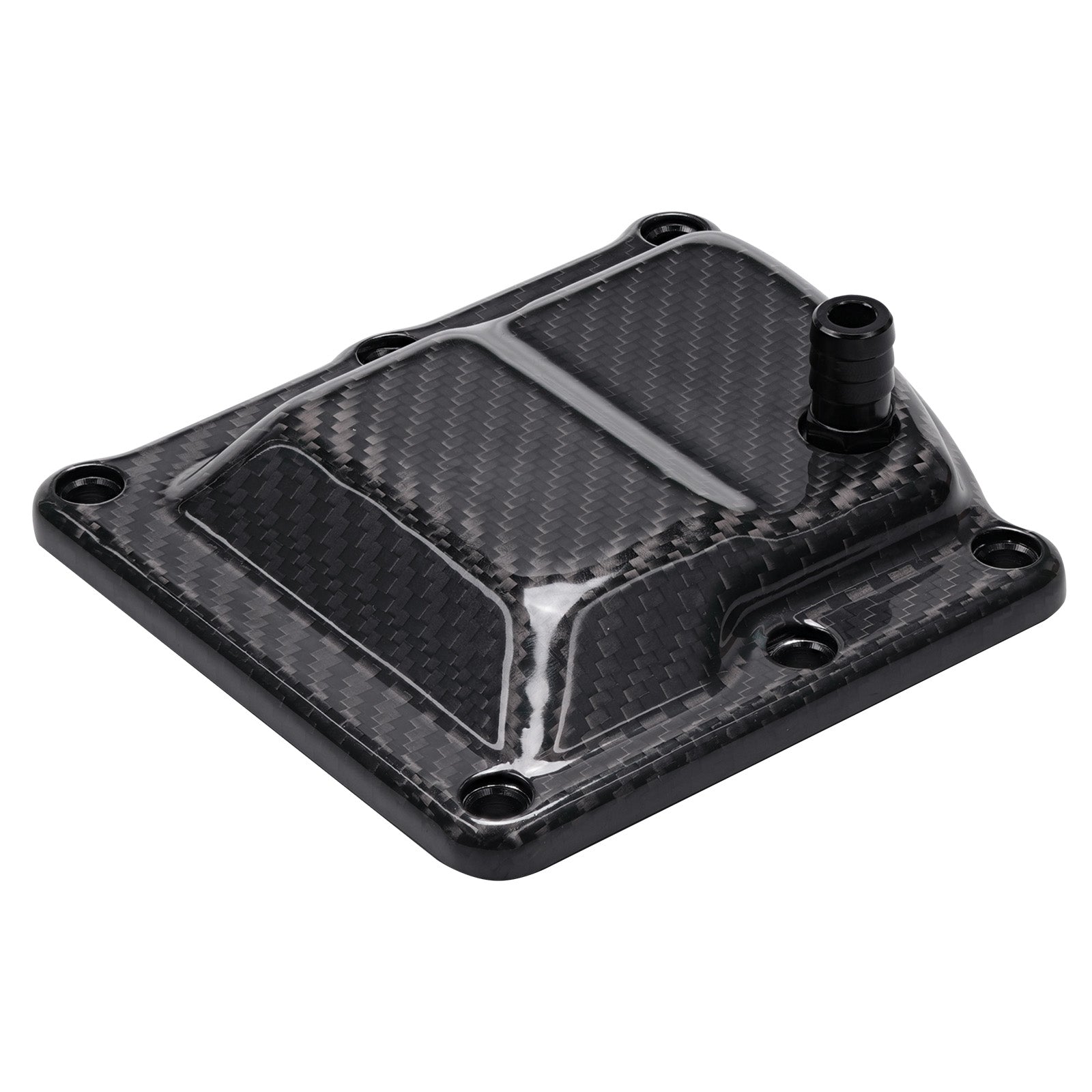 Carbon Fiber M8 Vented Transmission Top Cover For Harley Street Bob Low Rider S Fat Boy