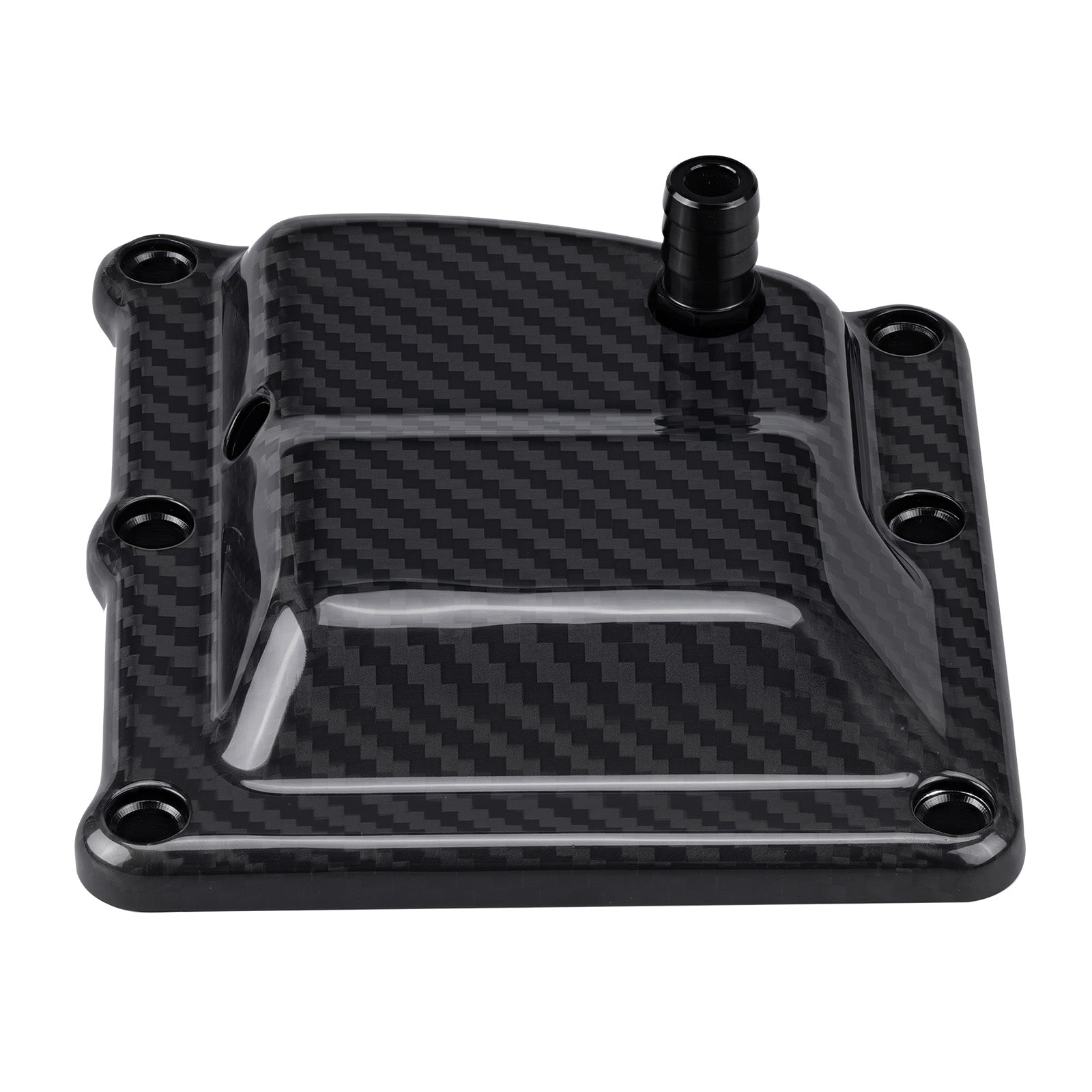 Carbon Fiber M8 Vented Transmission Top Cover For Harley Street Bob Low Rider S Fat Boy