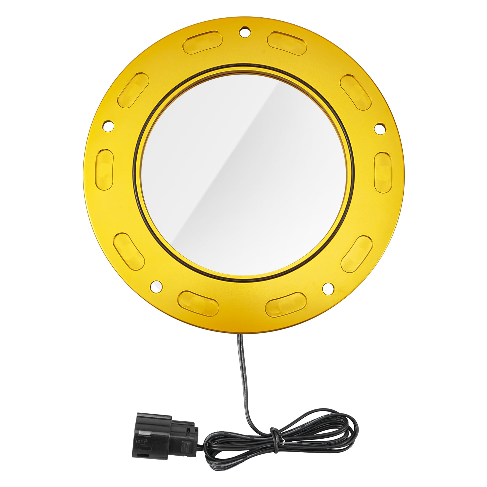 M8 LED Clear Derby Clutch Cover For Harley Road King Street Glide Ultra Limited Freewheeler